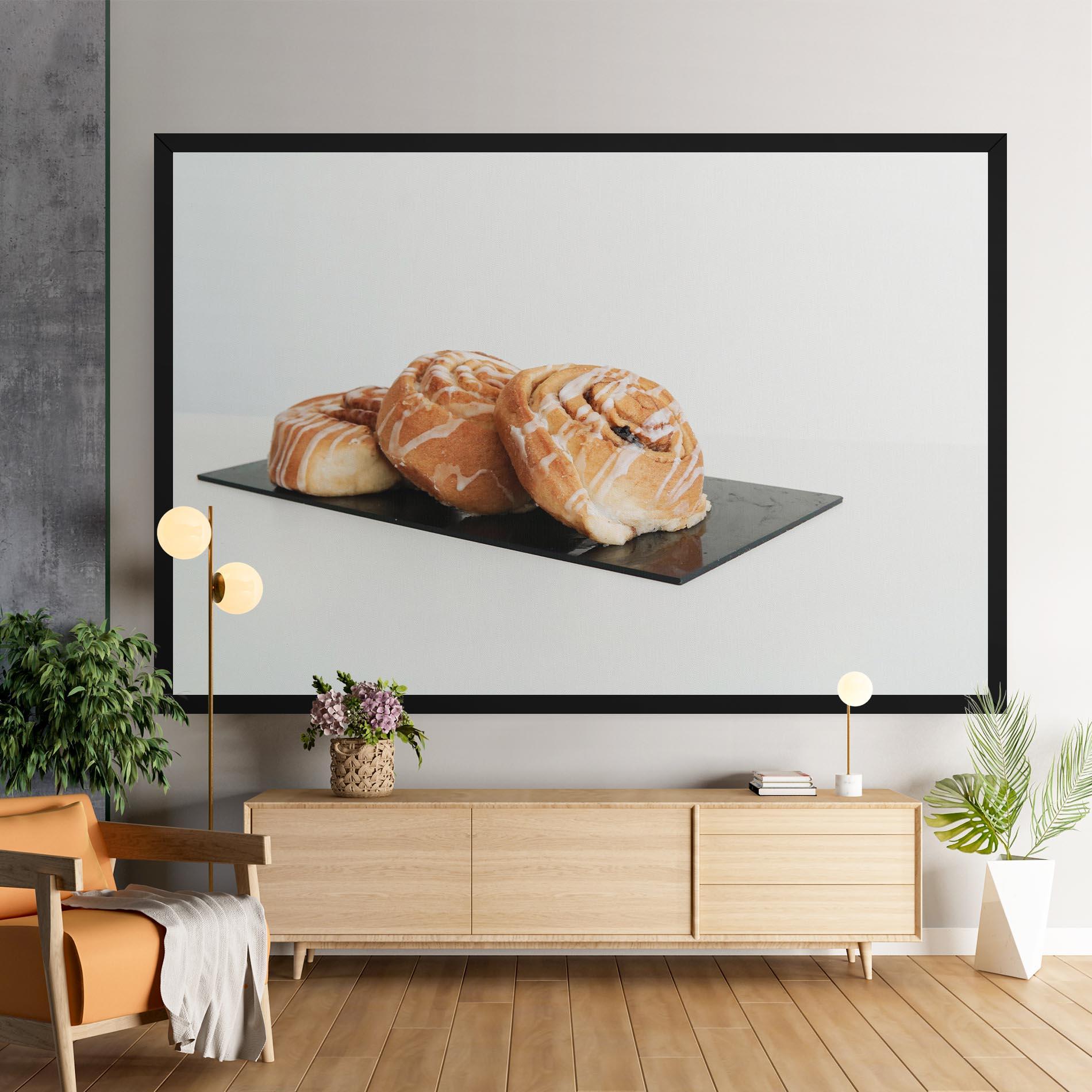 Leinwandbild Cinnamon Rolls mockup 9