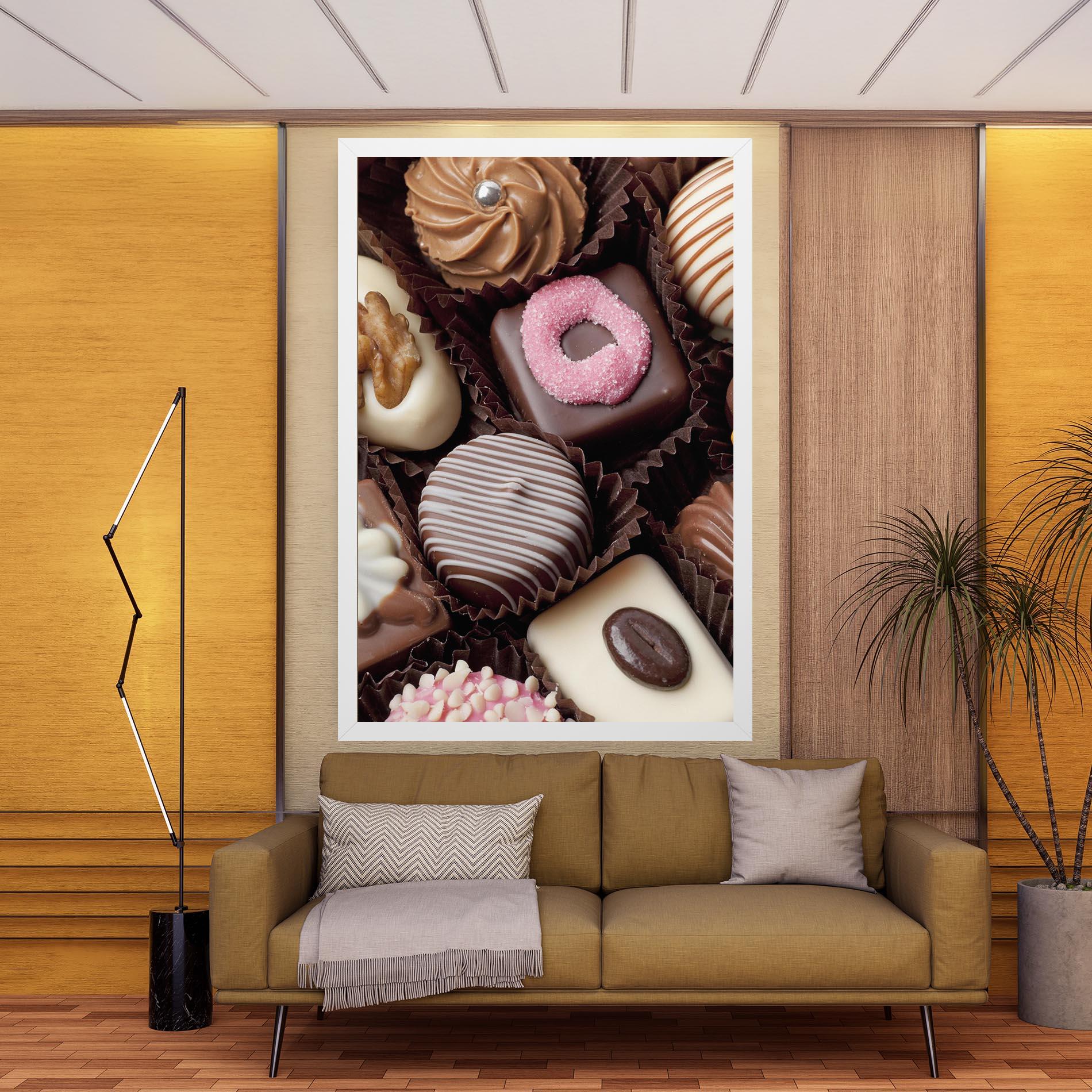 Leinwandbild Chocolate Bonbons mockup 9