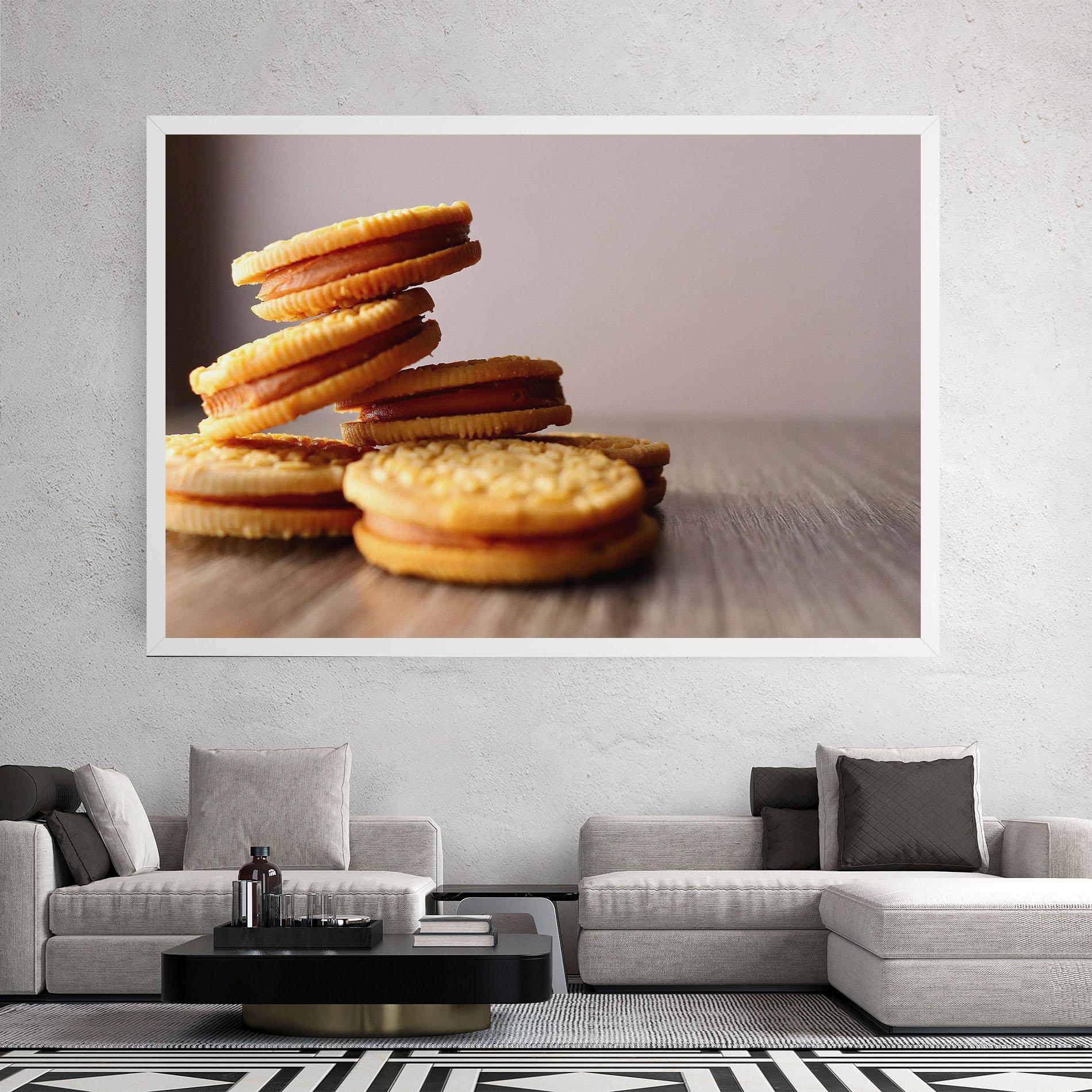 Leinwandbild Biscuits mockup 2