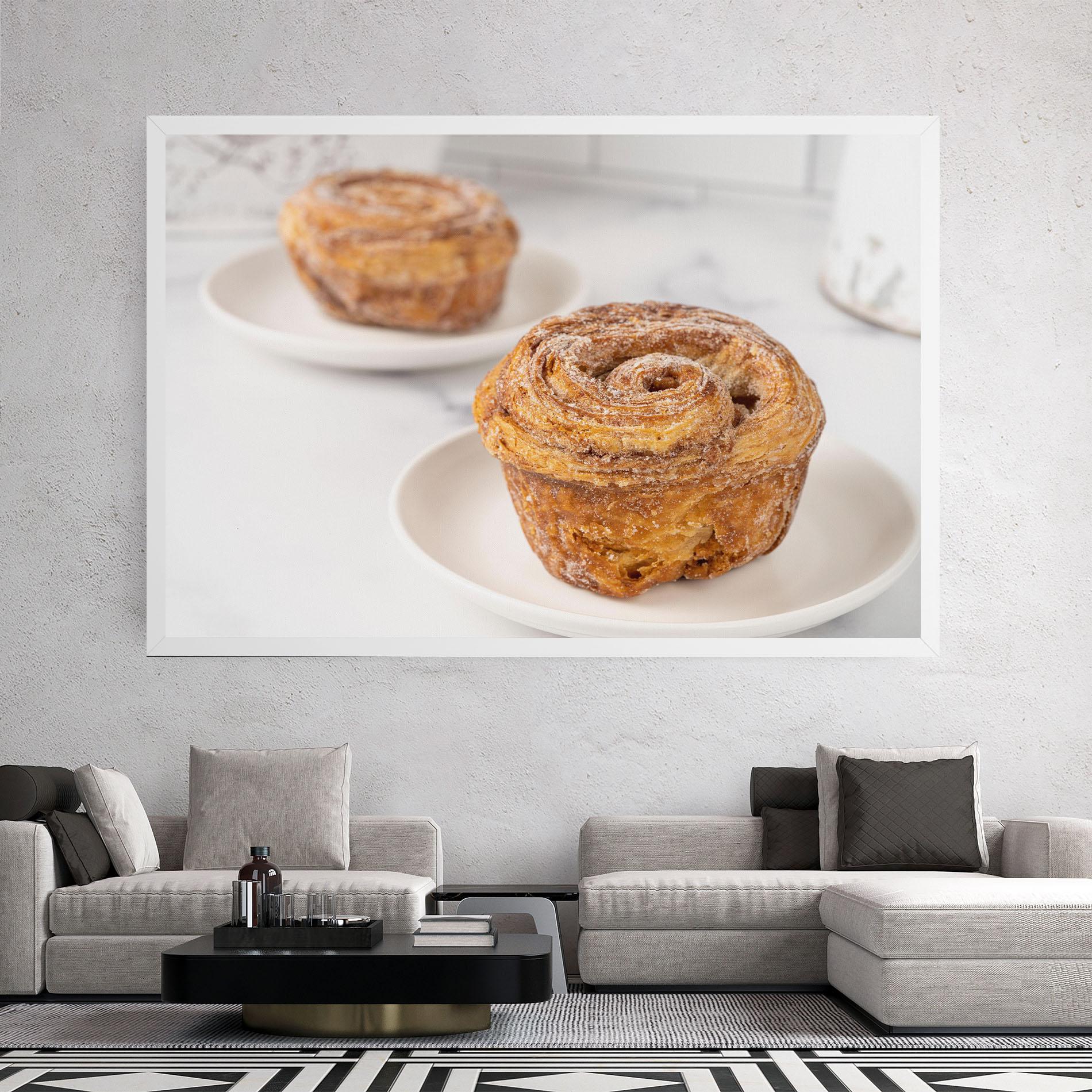 Leinwandbild Cinnamon Roll mockup 2