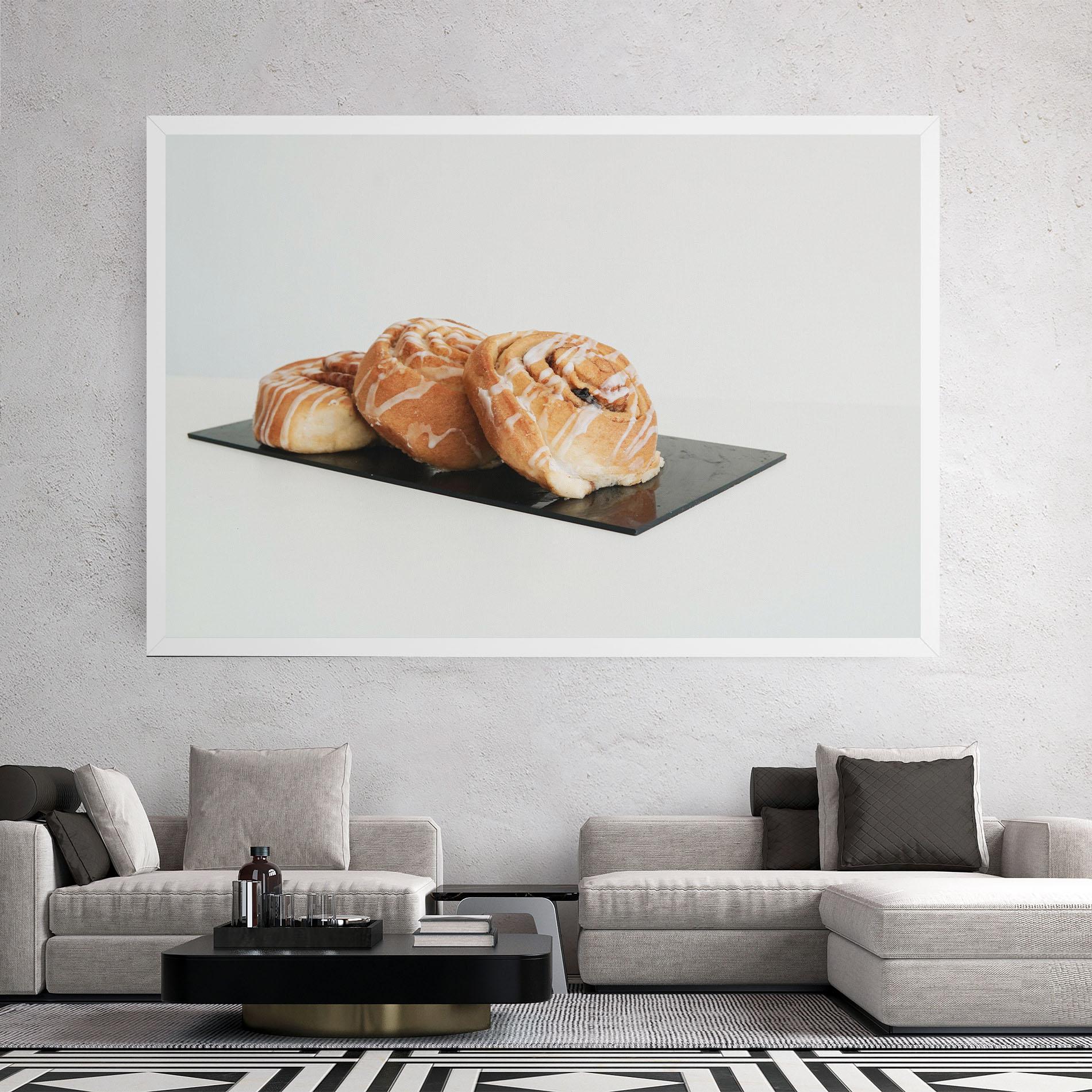 Leinwandbild Cinnamon Rolls mockup 2