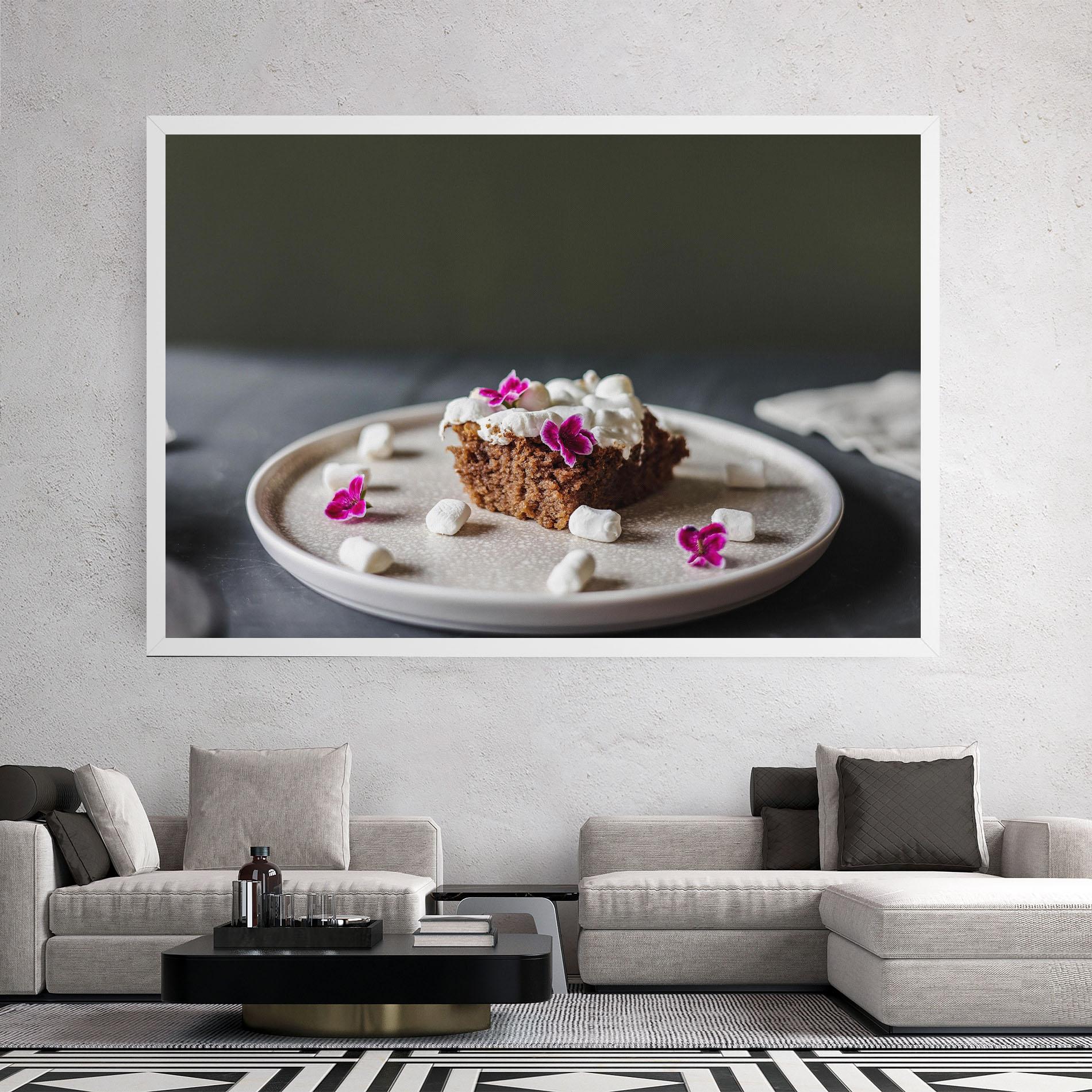 Leinwandbild Marshmallow Cake mockup 2