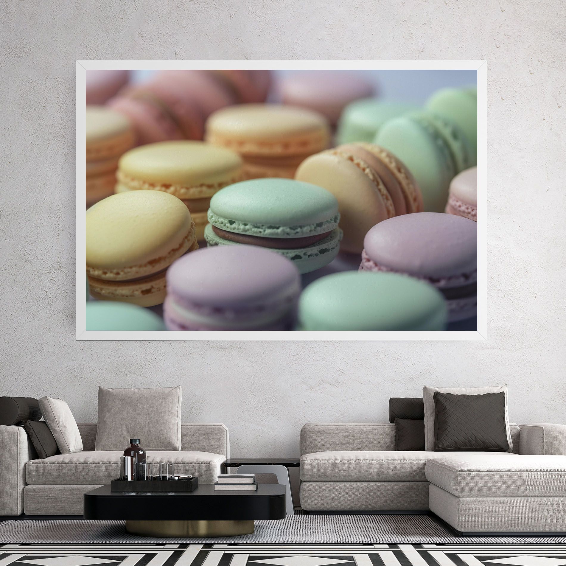Pastel Macarons mockup 2