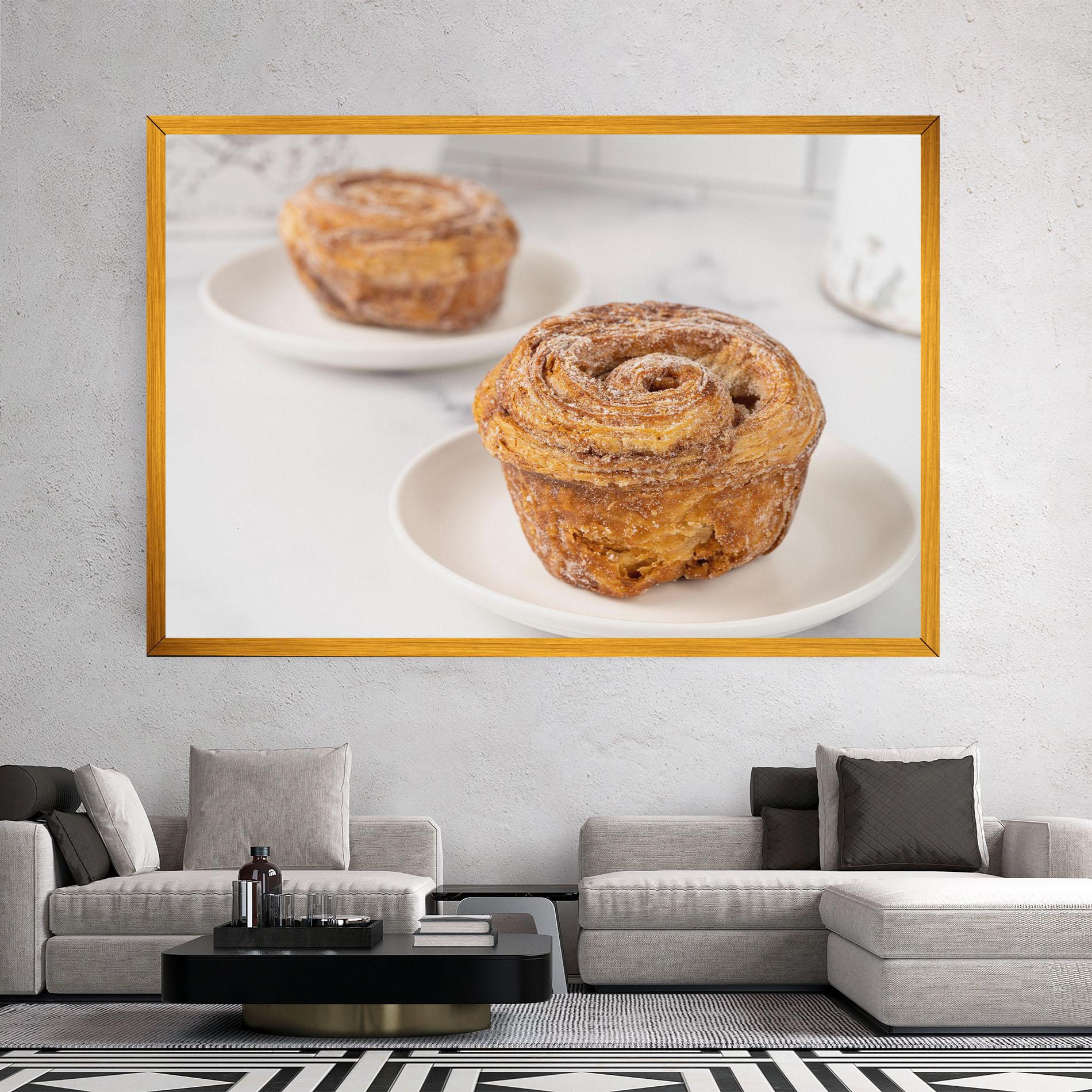 Leinwandbild Cinnamon Roll mockup 2