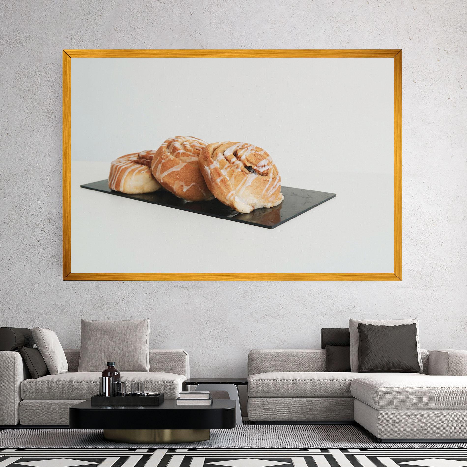 Leinwandbild Cinnamon Rolls mockup 2