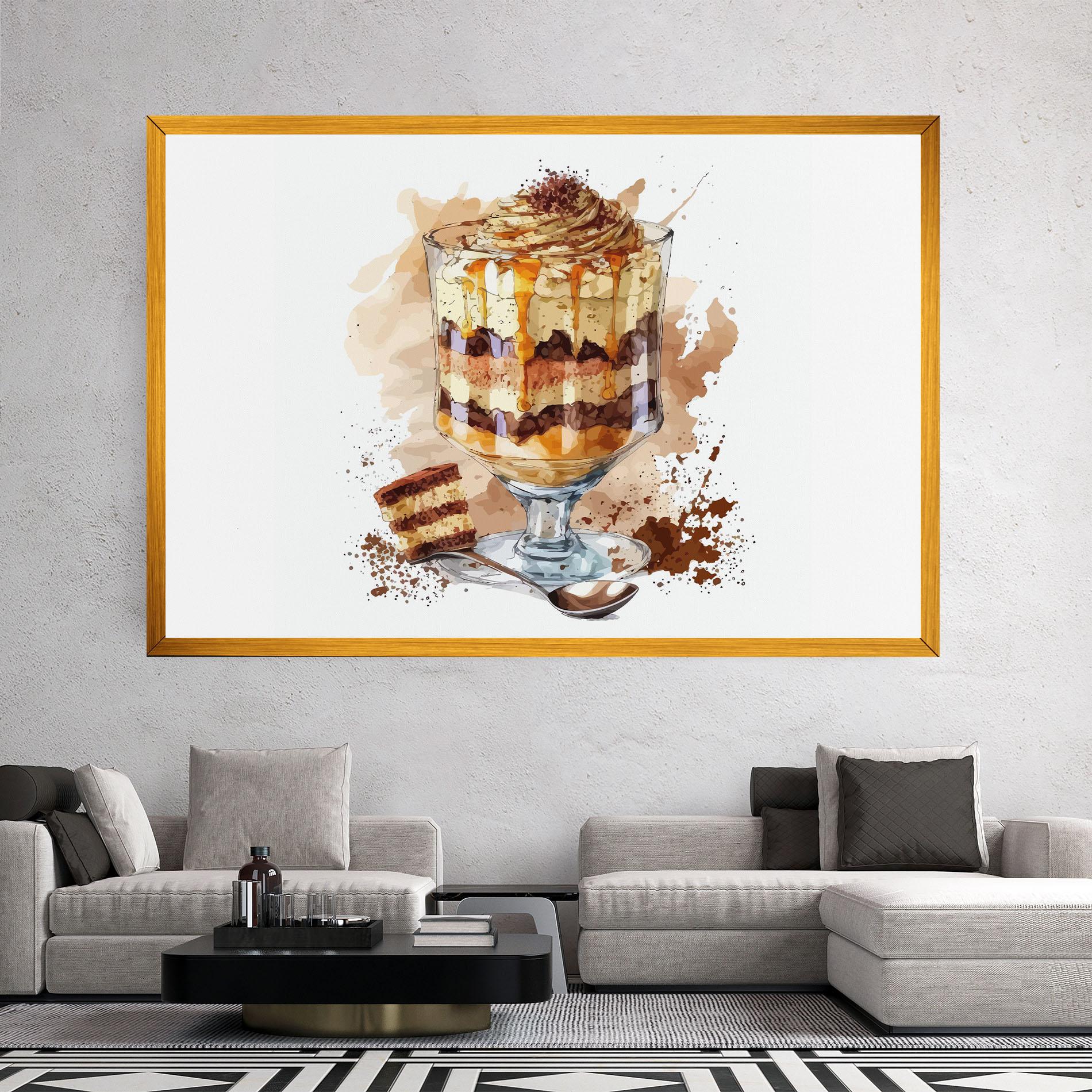 Leinwandbild Cup Dessert mockup 2