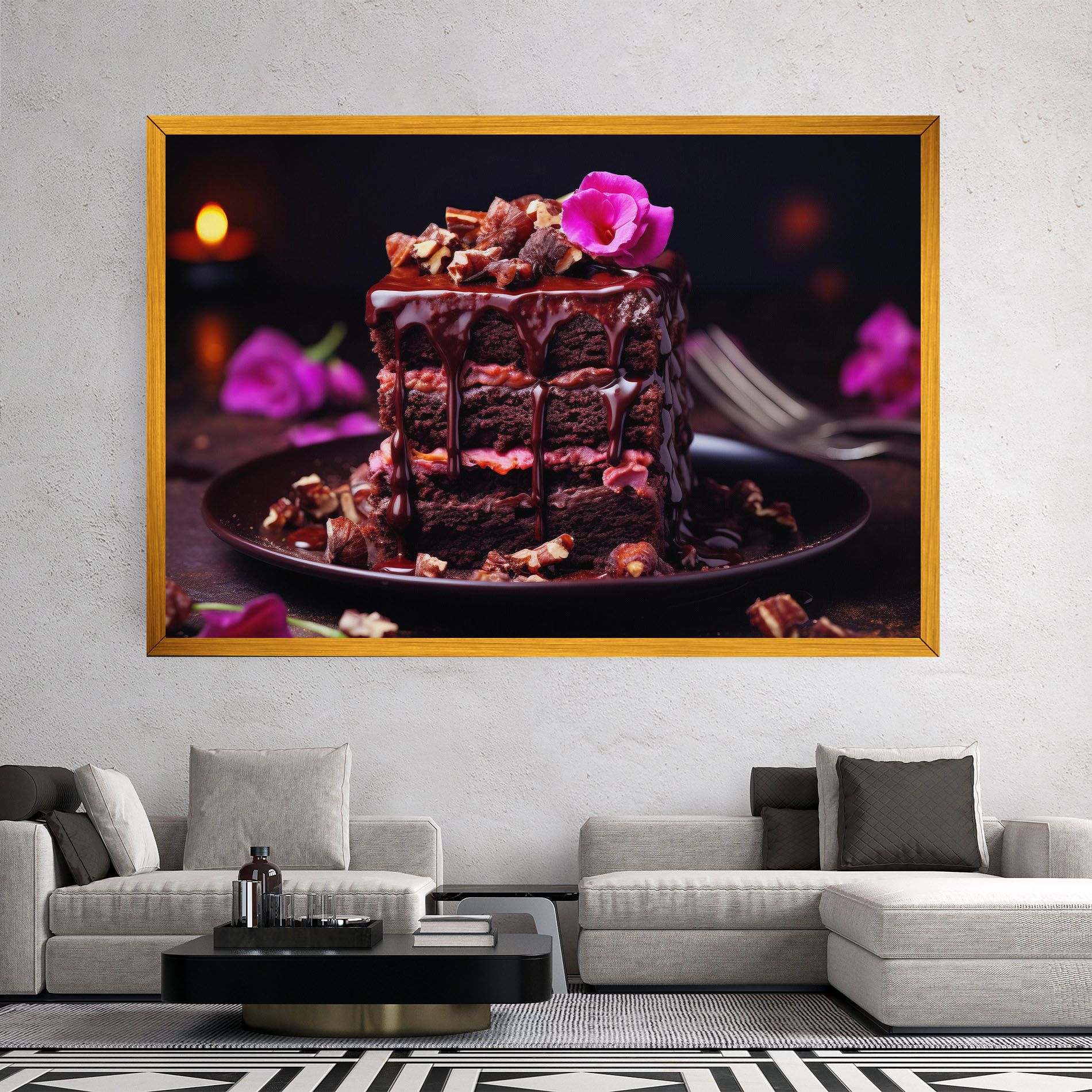 Pink Flower Cake mockup 2