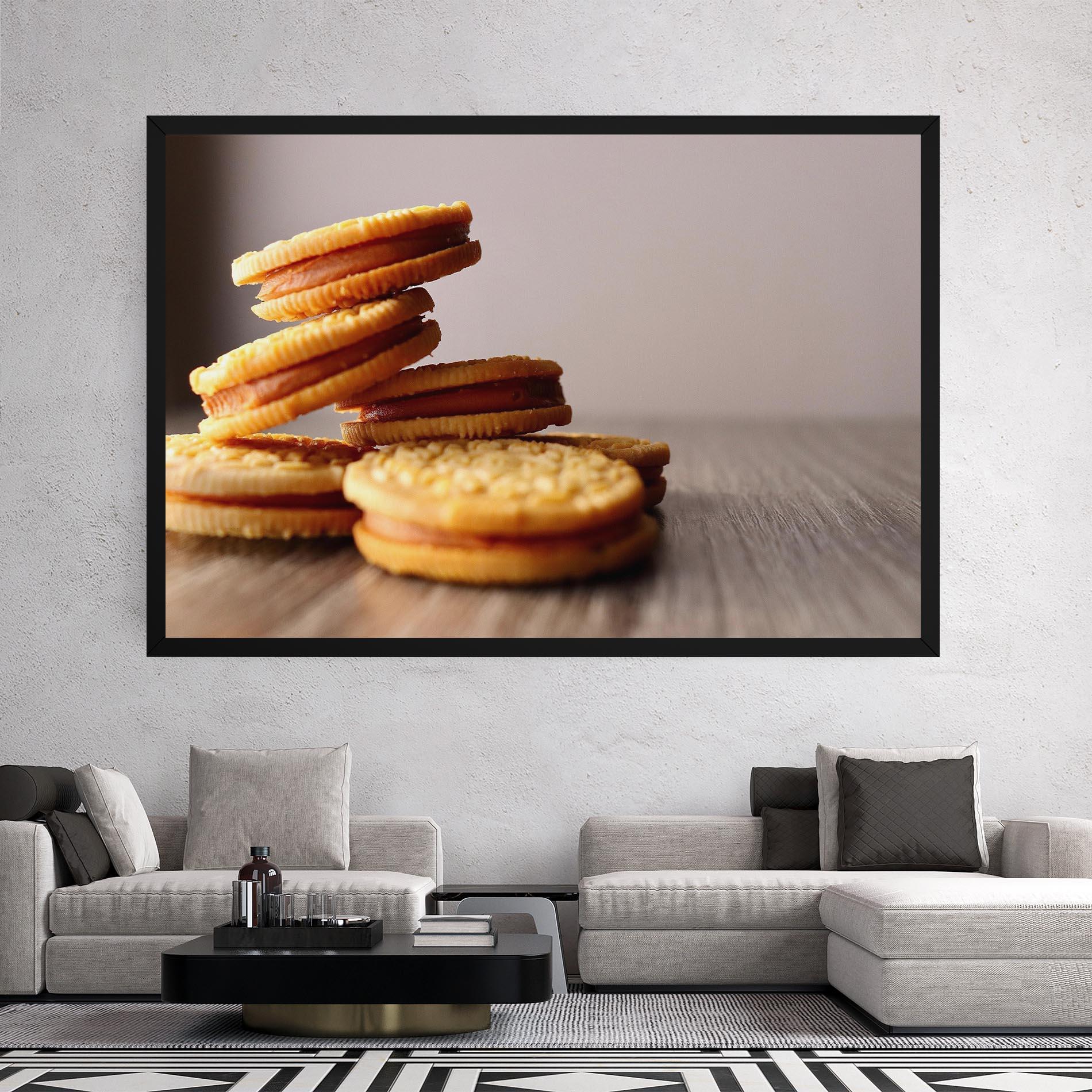 Leinwandbild Biscuits mockup 2