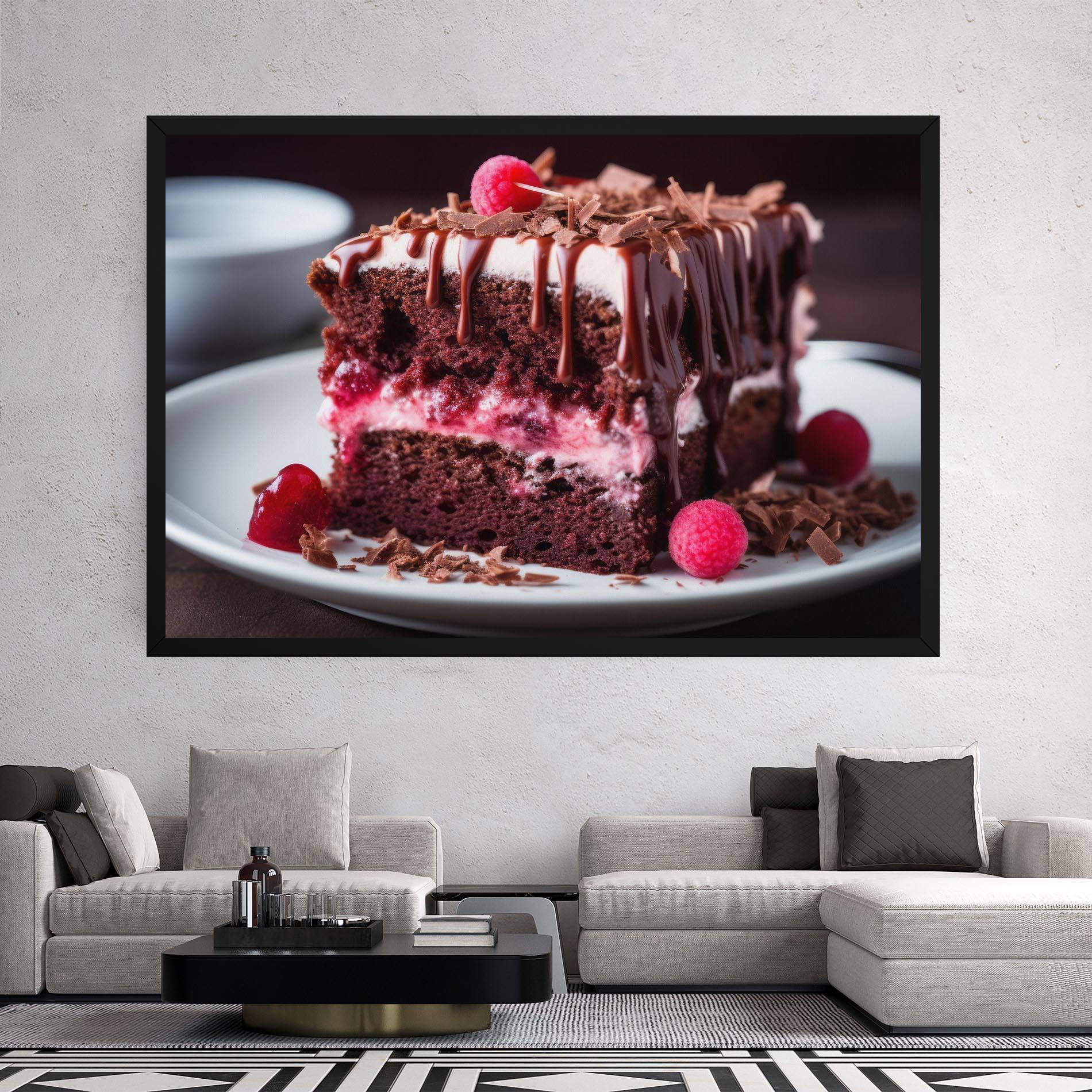 Leinwandbild Brown Cake mockup 2