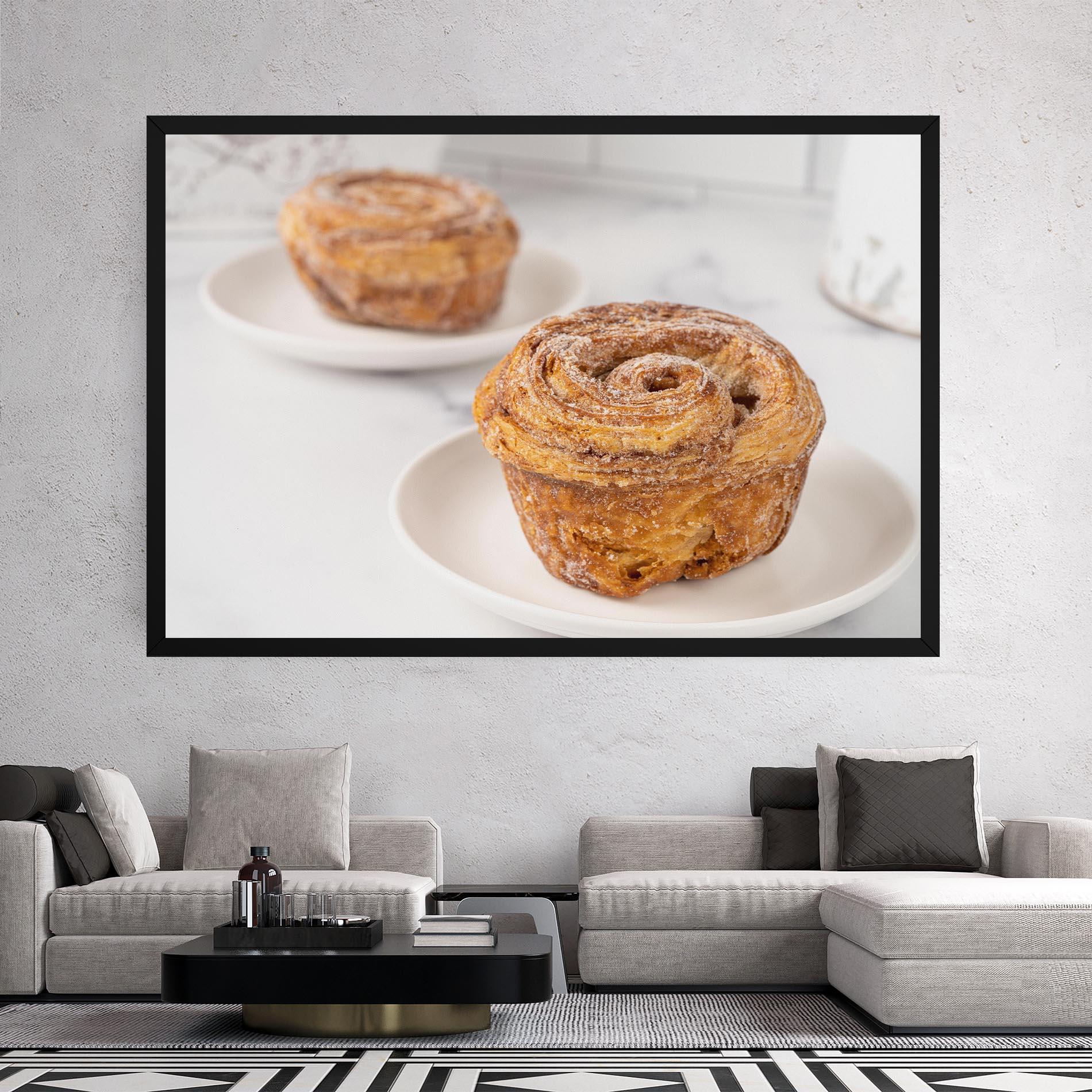 Leinwandbild Cinnamon Roll mockup 2