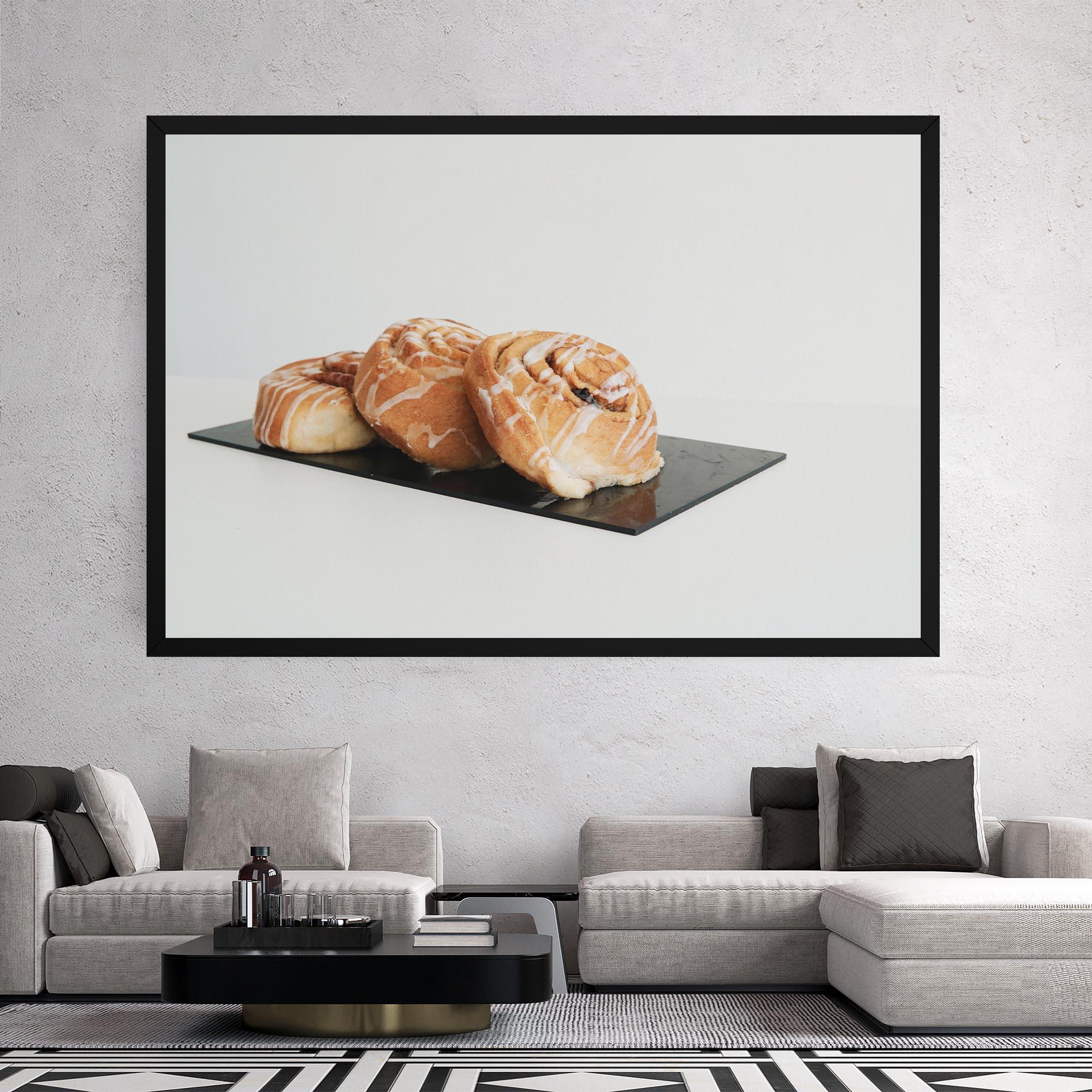 Leinwandbild Cinnamon Rolls mockup 2