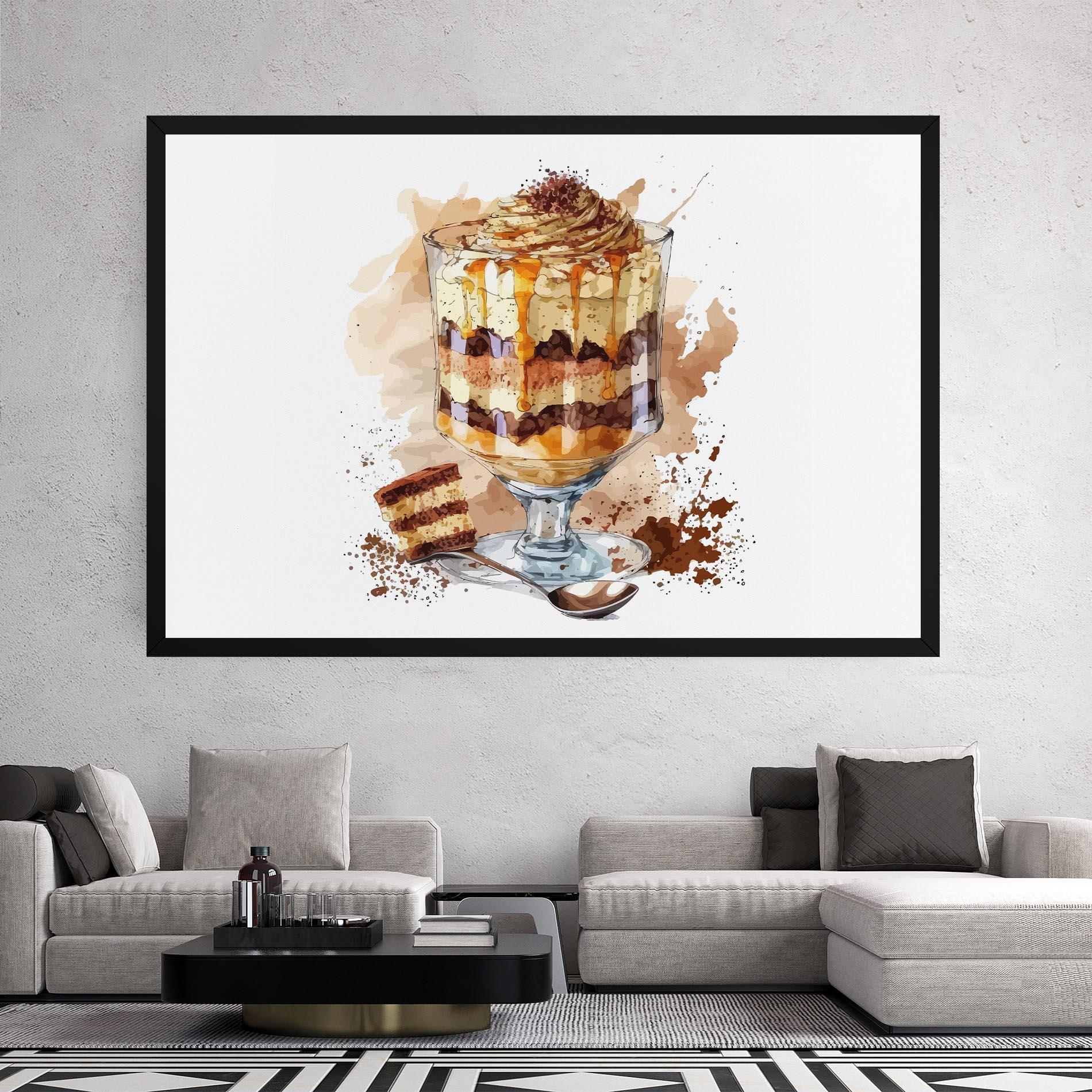 Leinwandbild Cup Dessert mockup 2