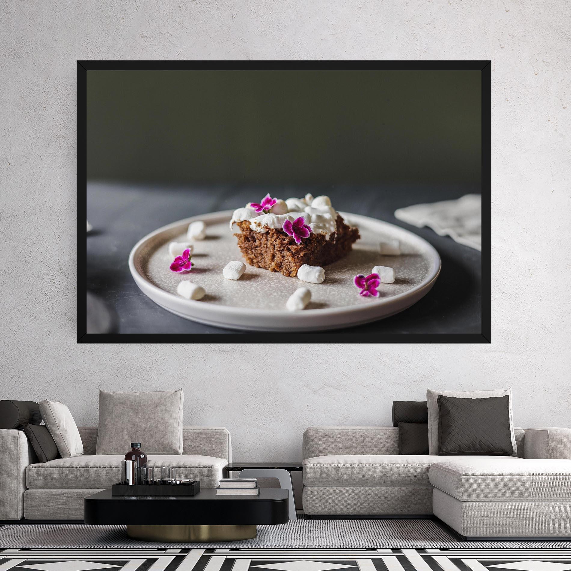 Leinwandbild Marshmallow Cake mockup 2