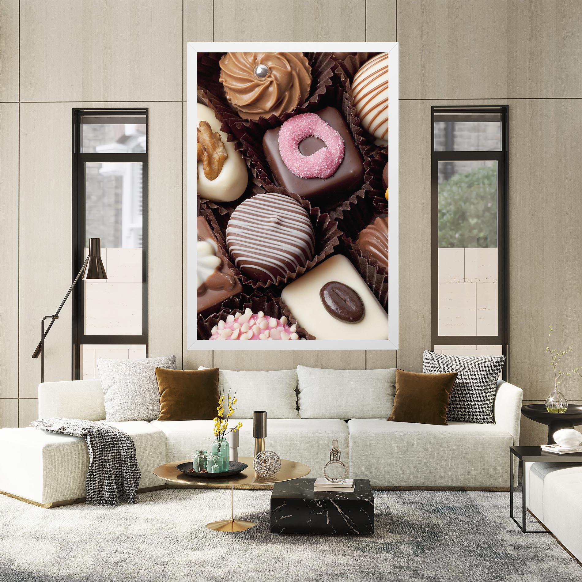 Leinwandbild Chocolate Bonbons mockup 2