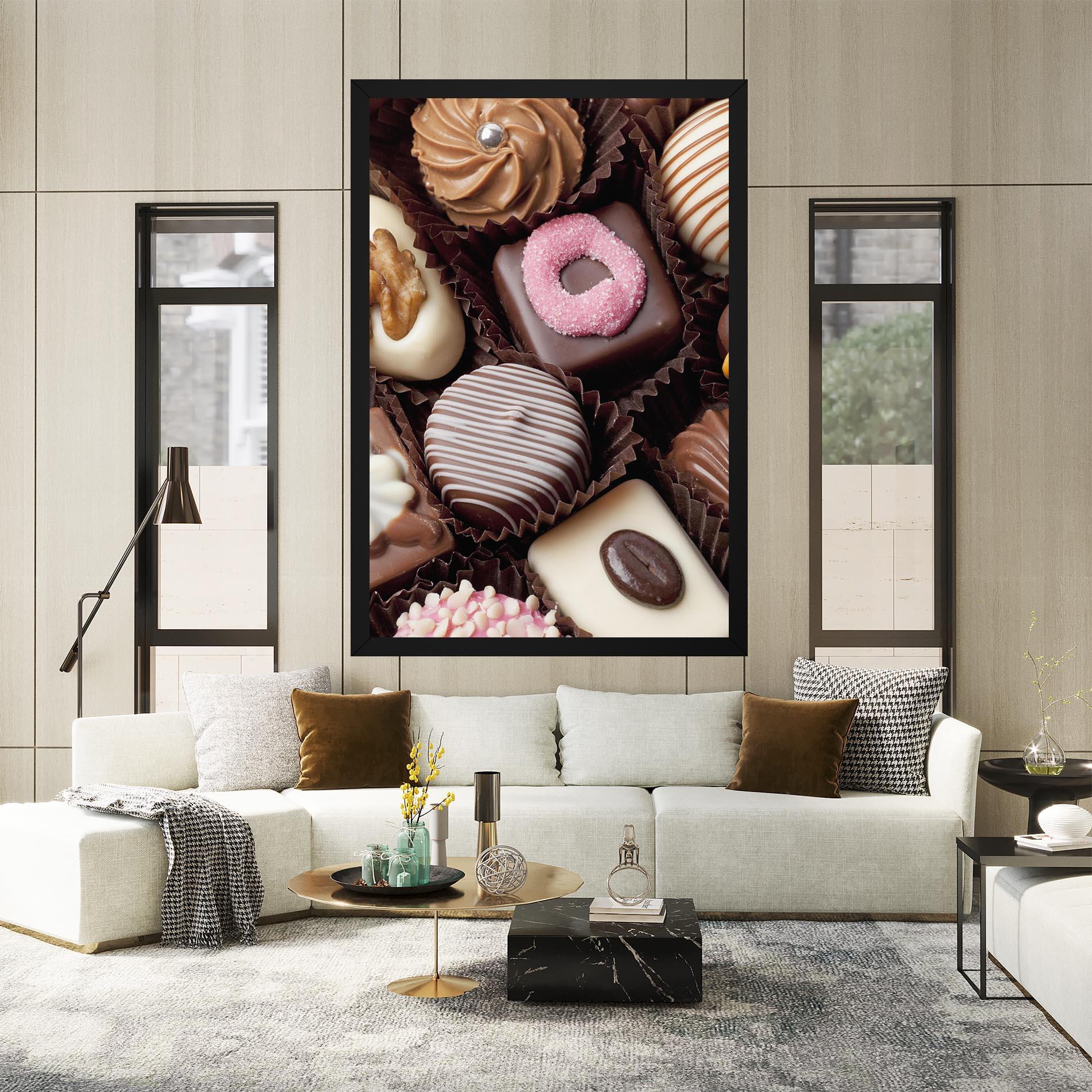 Leinwandbild Chocolate Bonbons mockup 2