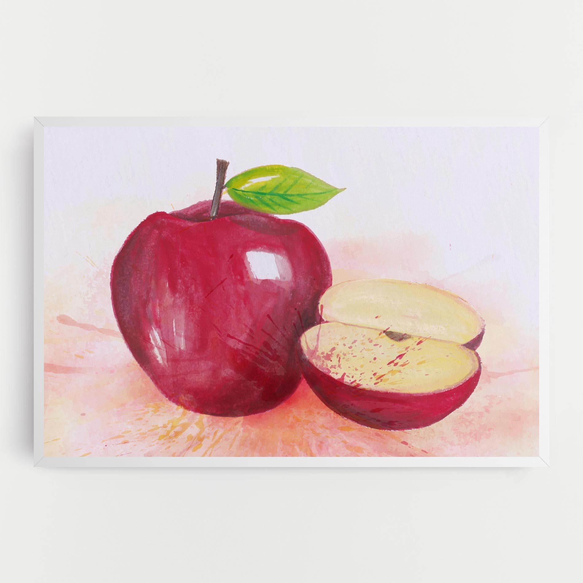 Leinwandbild Apple Art mockup 0