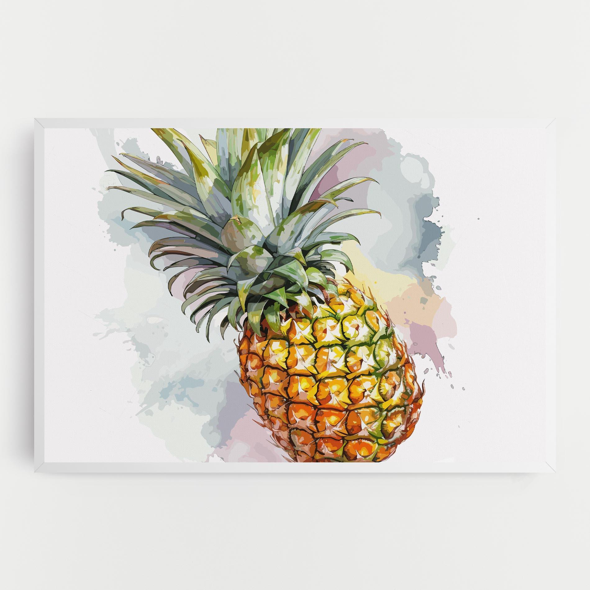 Leinwandbild Artistic Pineapple mockup 0
