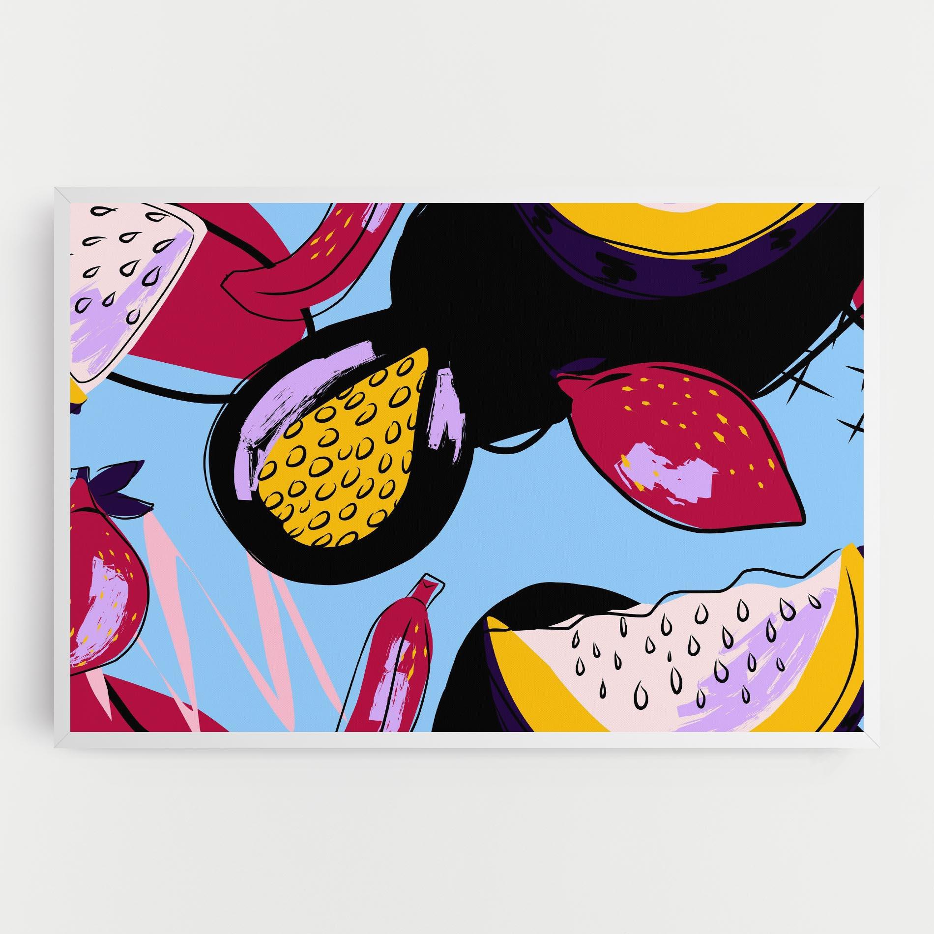 Leinwandbild Colorful Fruits mockup 0