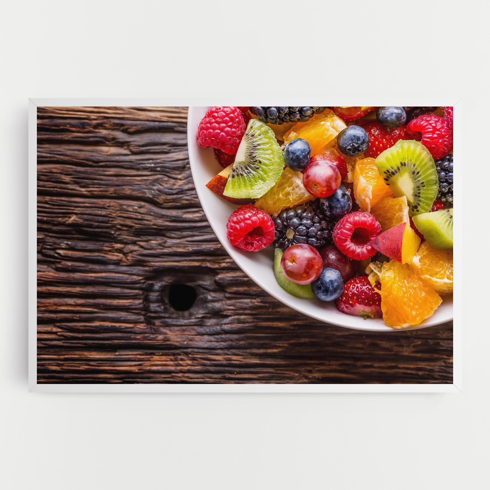 Leinwandbild Fresh Fruit Salad mockup 0