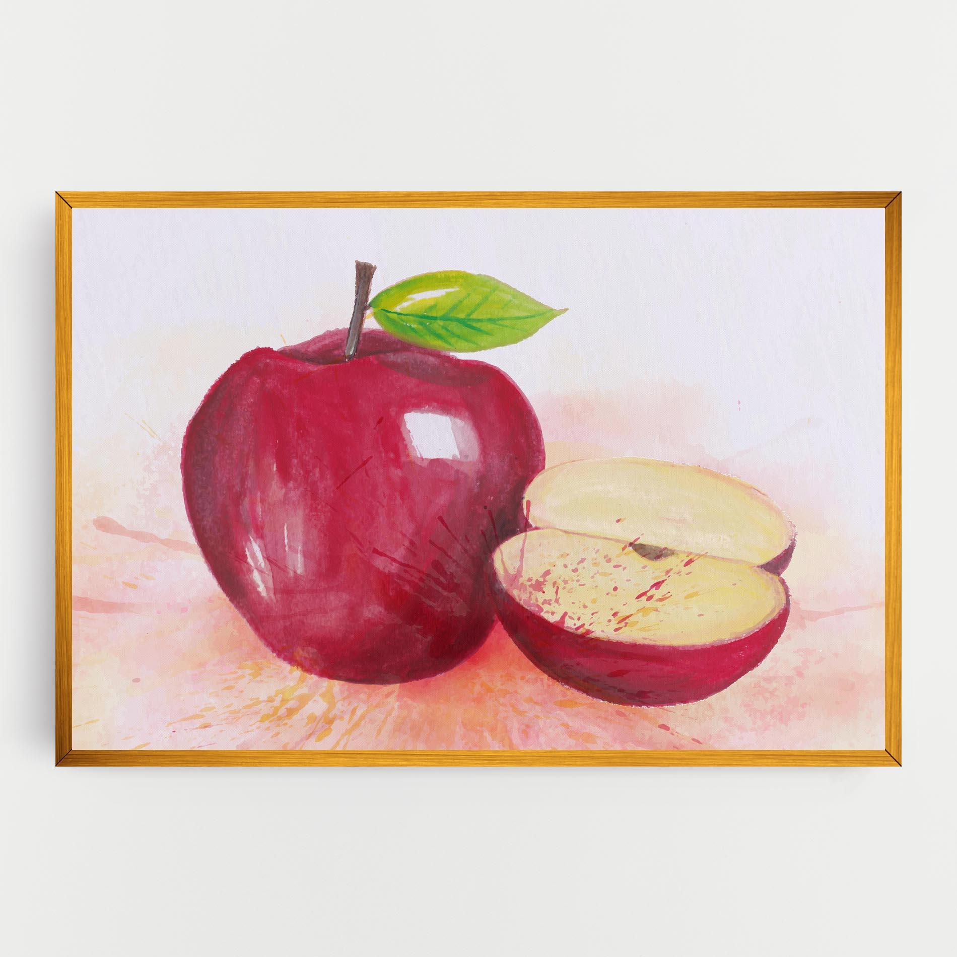 Leinwandbild Apple Art mockup 0