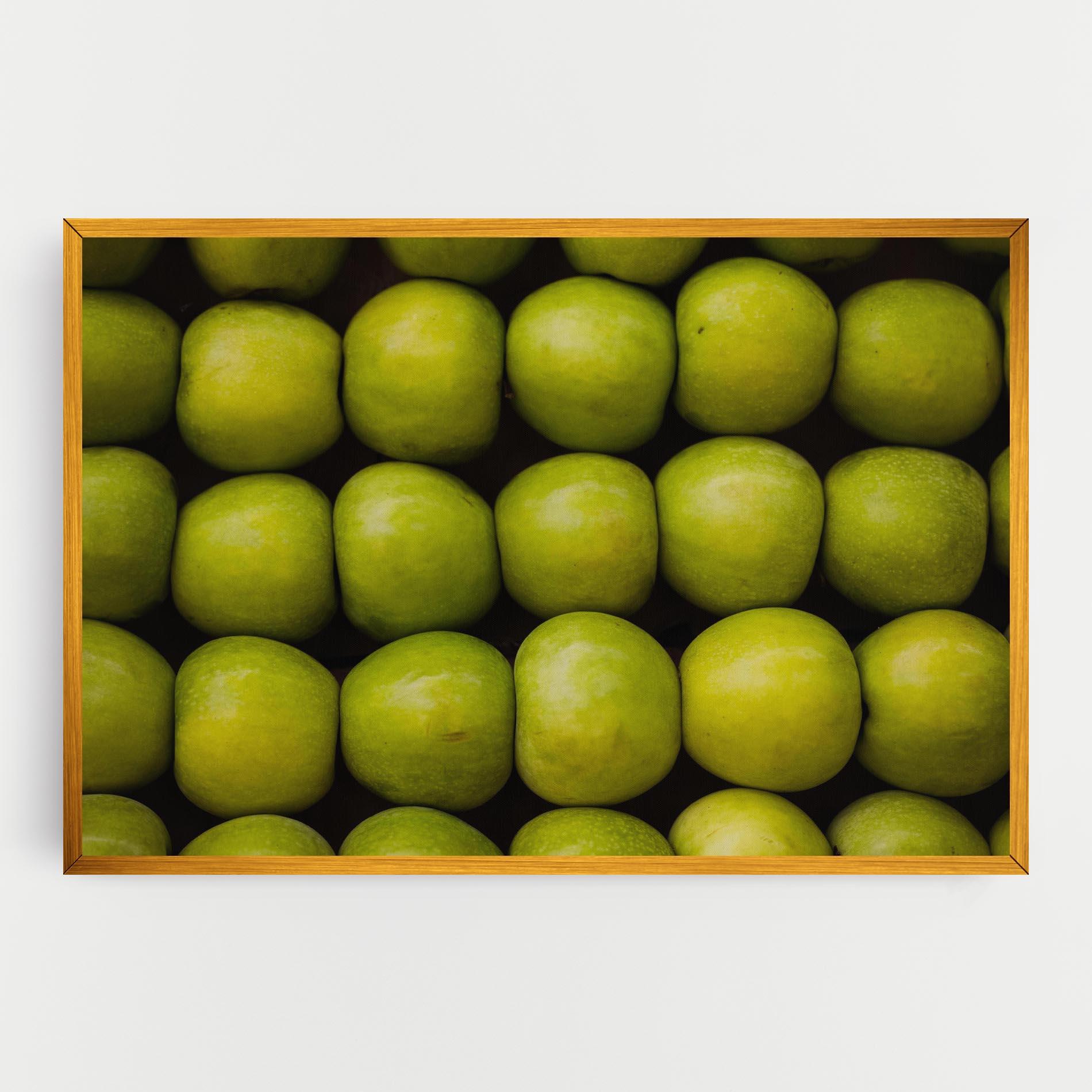 Leinwandbild Apple Wall mockup 0