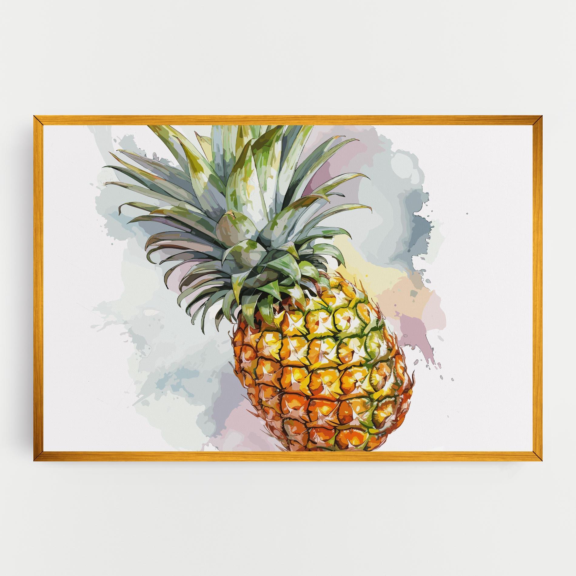 Leinwandbild Artistic Pineapple mockup 0