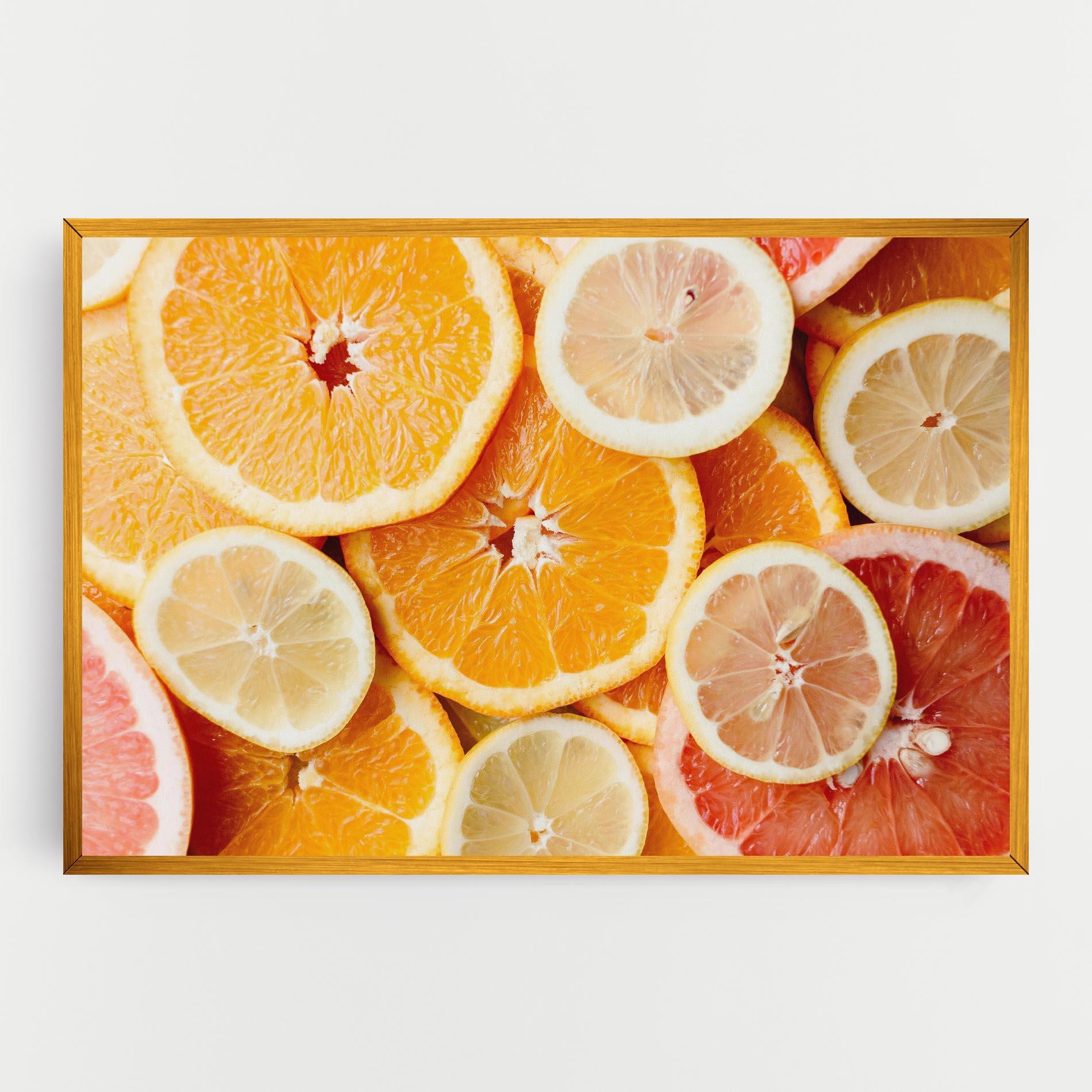 Leinwandbild Citrus Fruits mockup 0