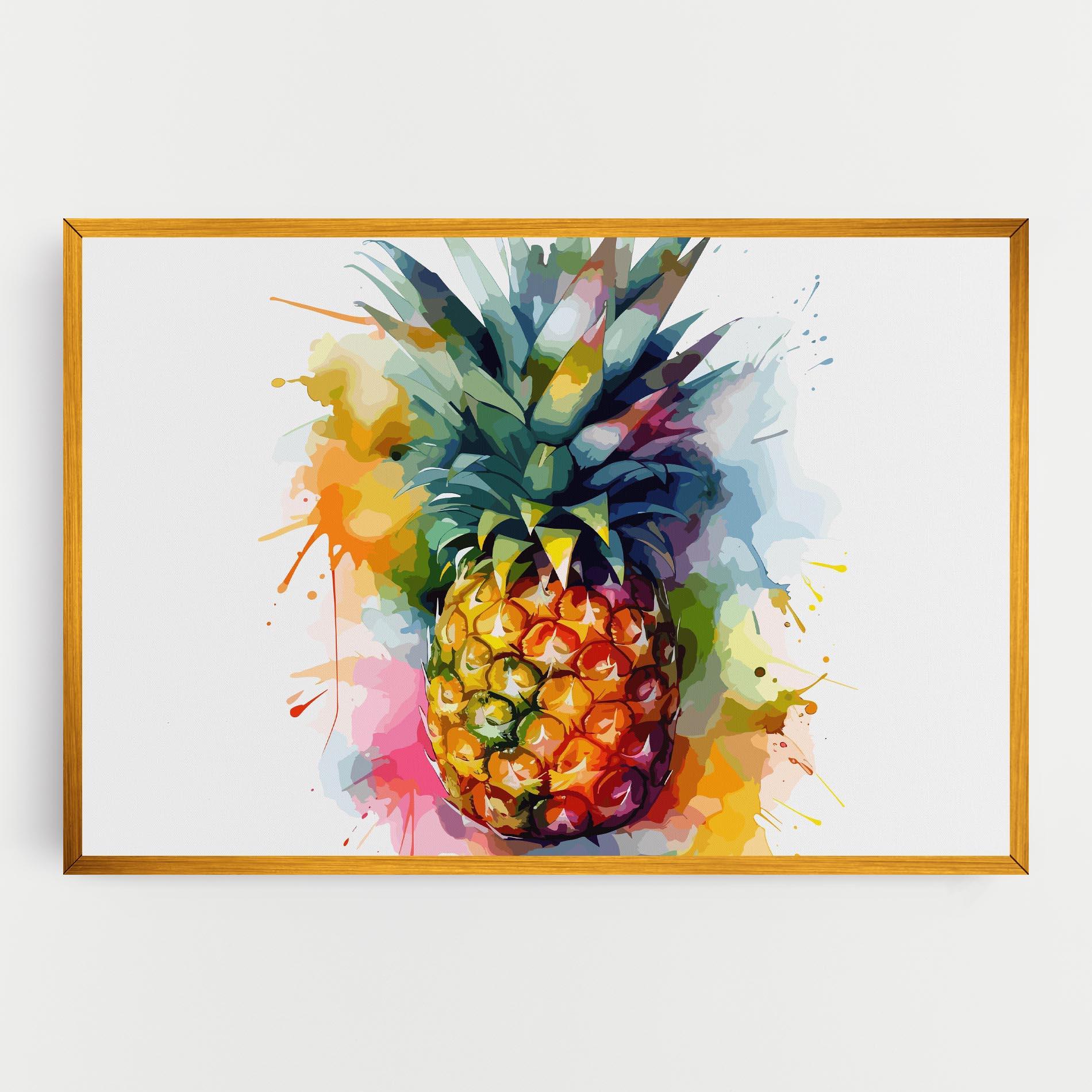 Leinwandbild Color Mix Pineapple mockup 0
