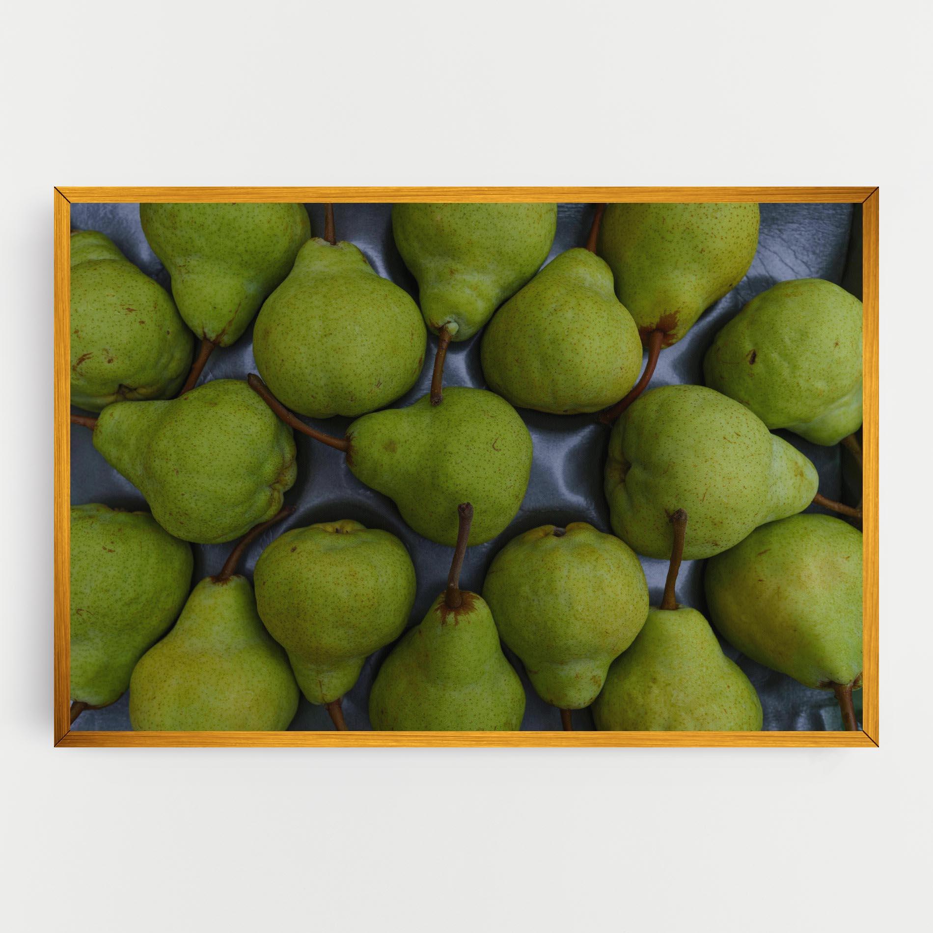 Leinwandbild Green Pear mockup 0