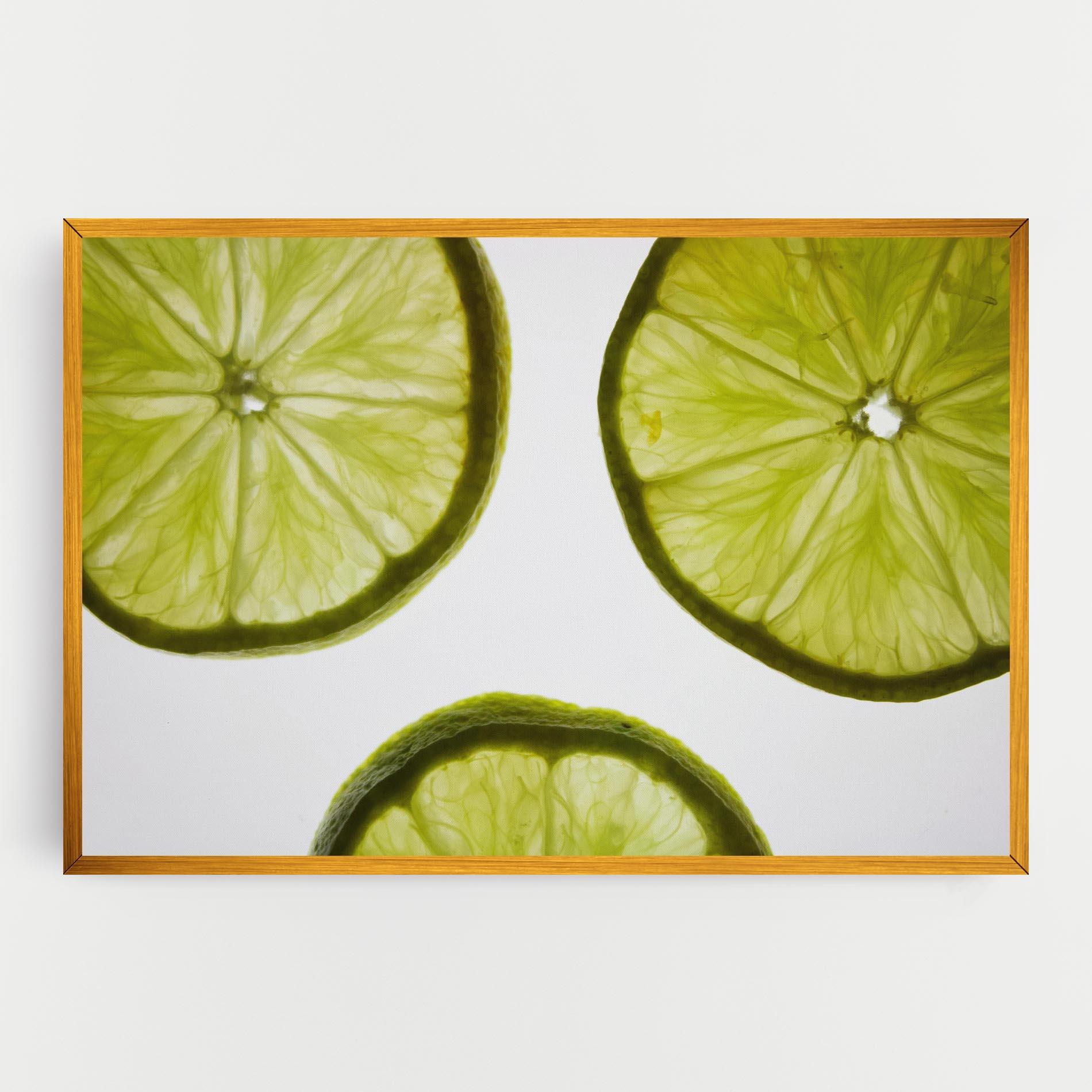 Leinwandbild Lime Slice mockup 0