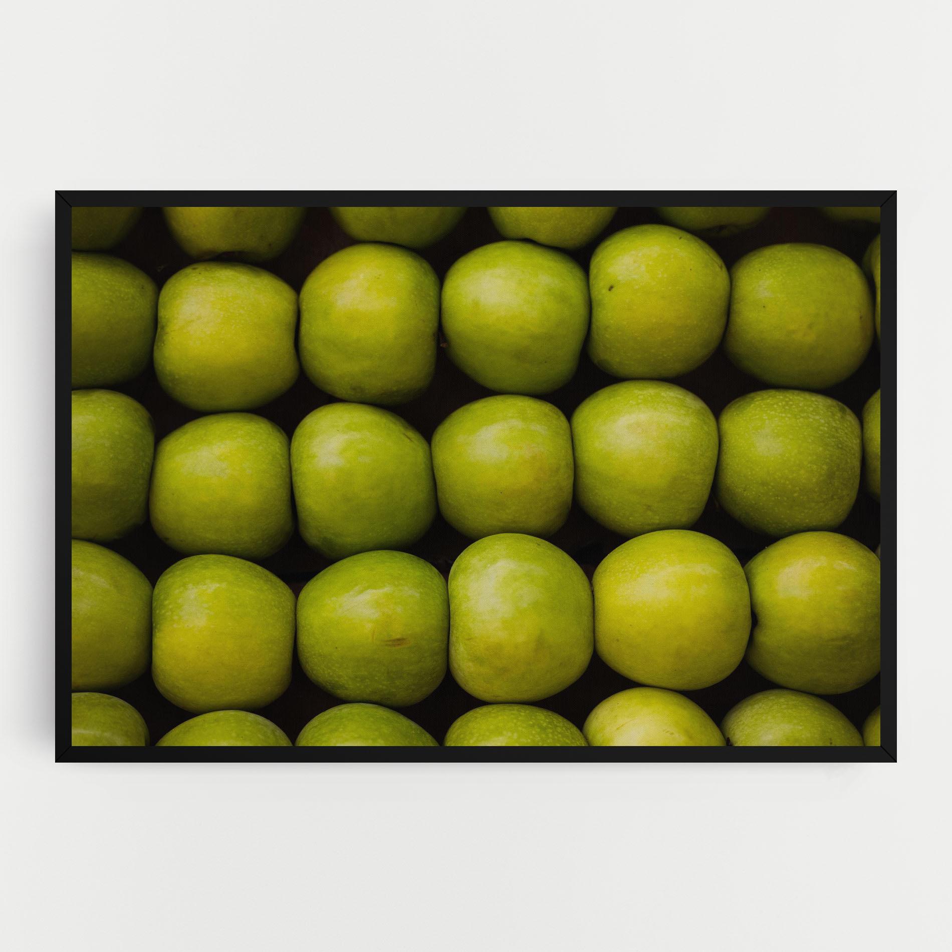 Leinwandbild Apple Wall mockup 0