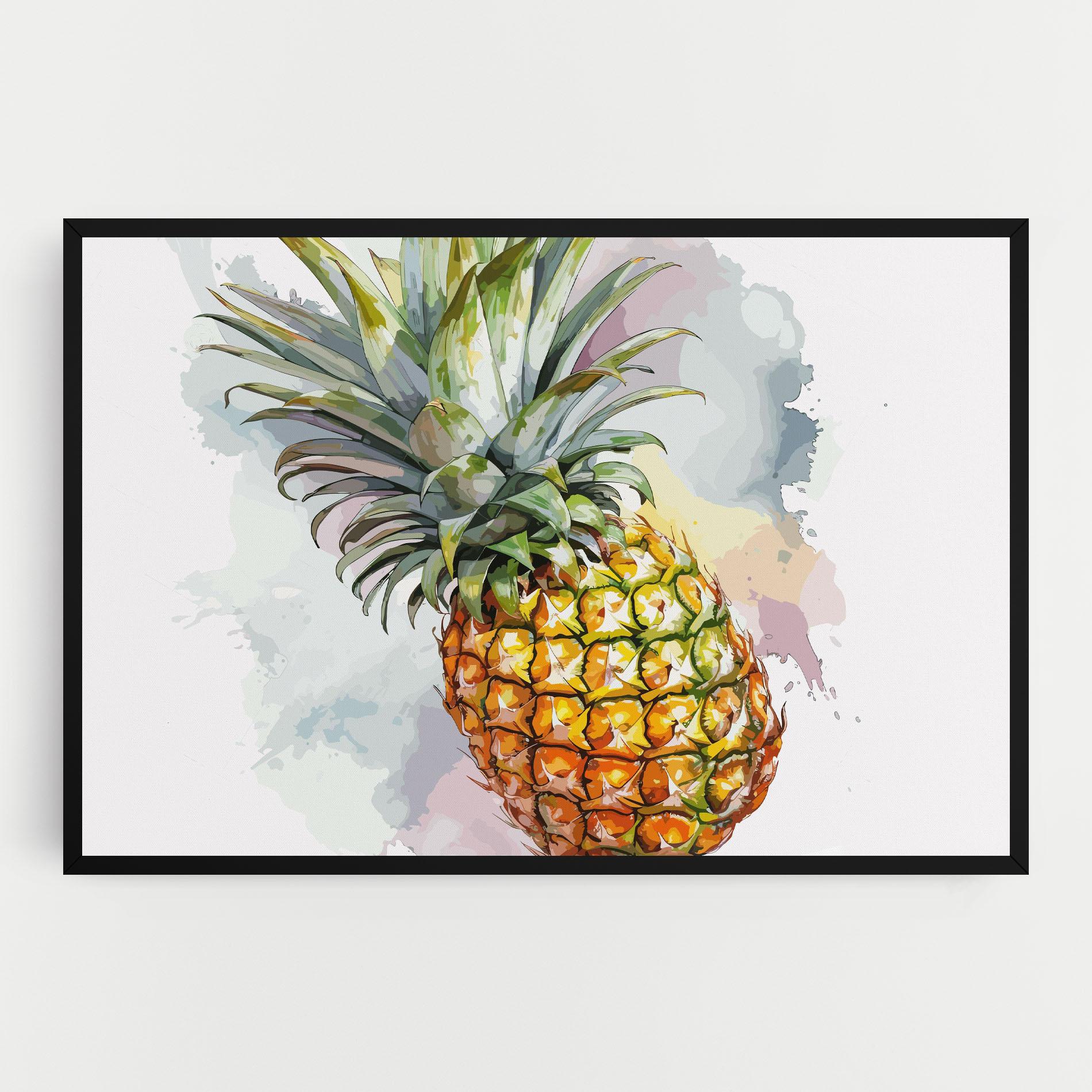 Leinwandbild Artistic Pineapple mockup 0