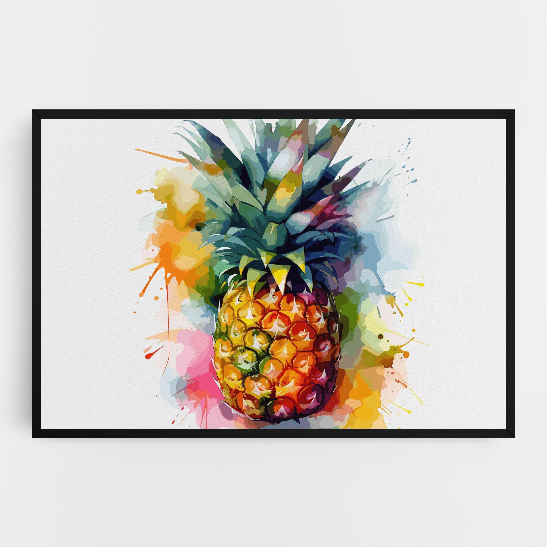 Leinwandbild Color Mix Pineapple mockup 0