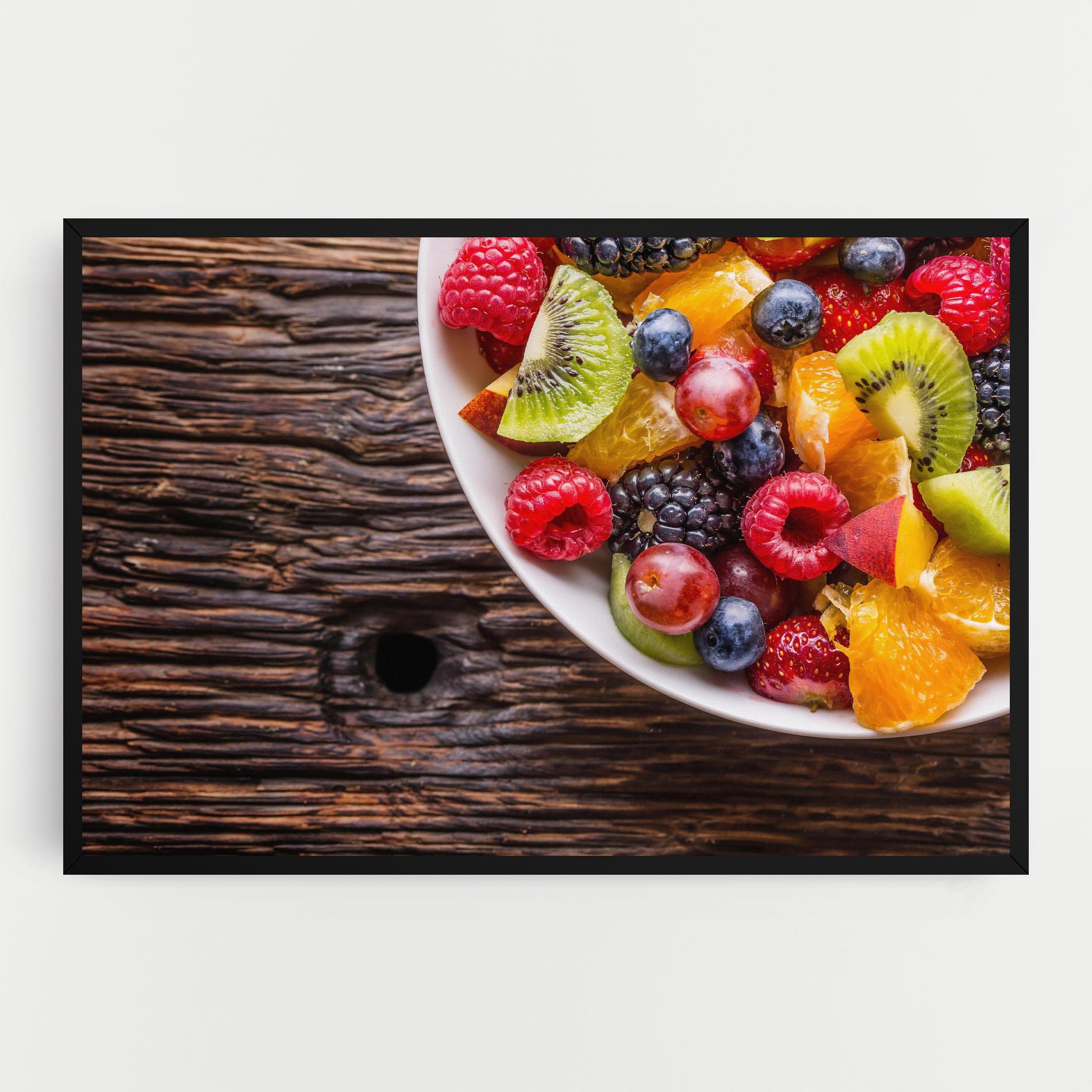 Leinwandbild Fresh Fruit Salad mockup 0