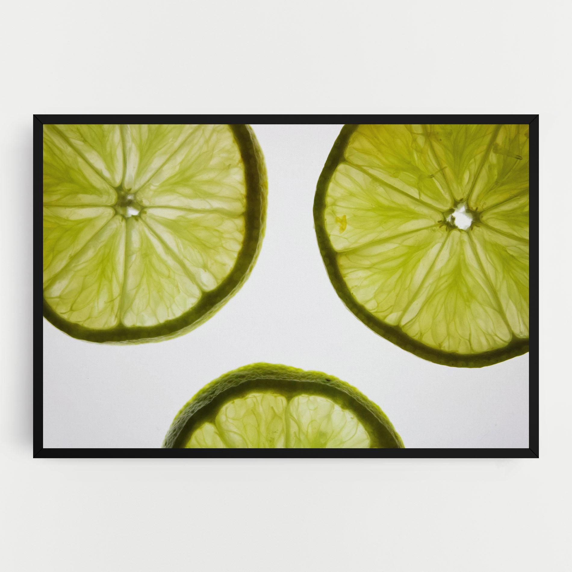 Leinwandbild Lime Slice mockup 0