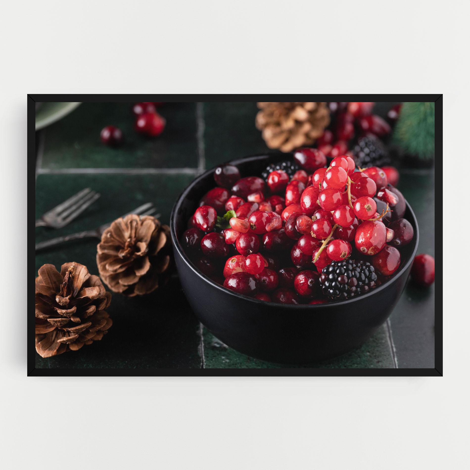 Leinwandbild Red Berries mockup 0