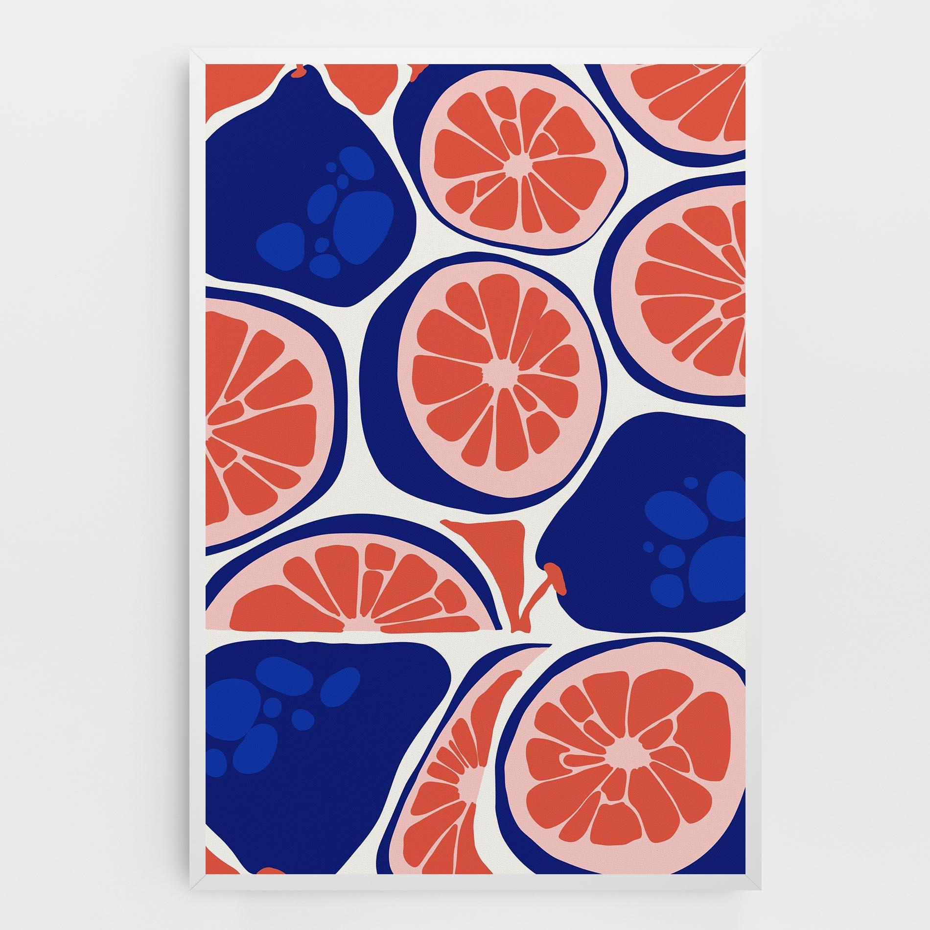 Leinwandbild Blue Pink Fruit mockup 0