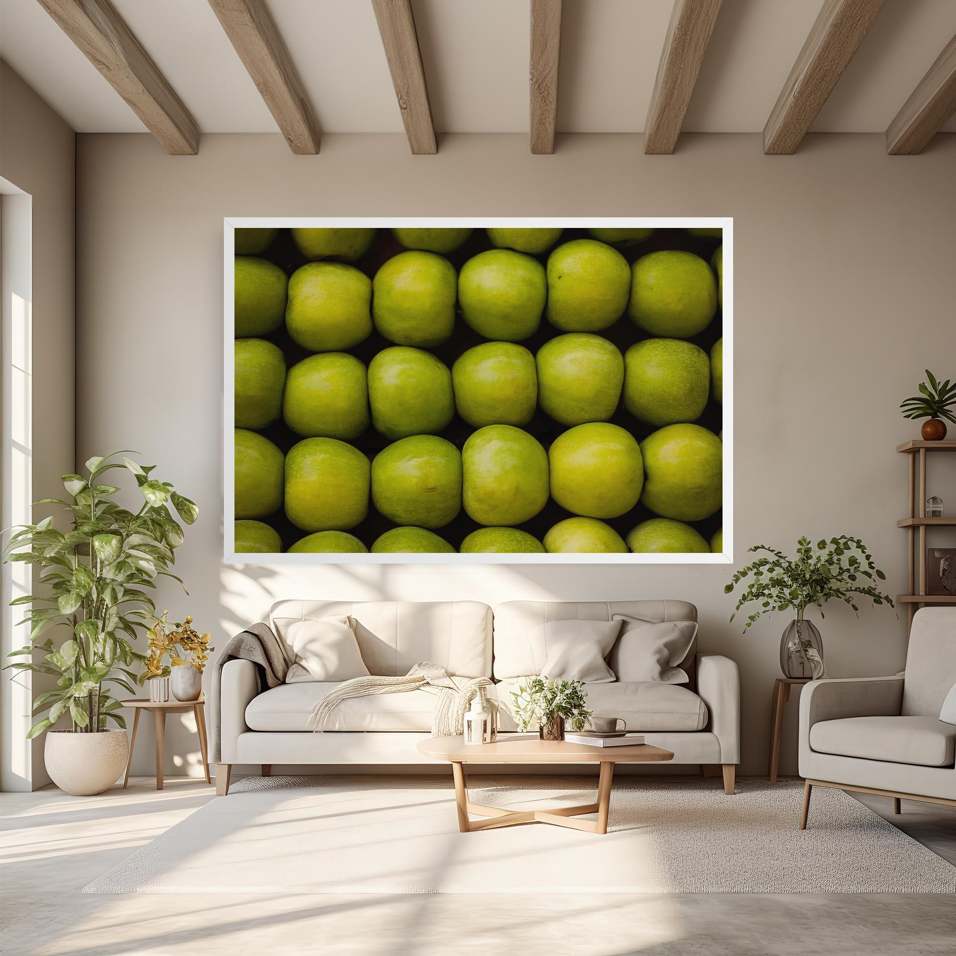 Leinwandbild Apple Wall mockup 6