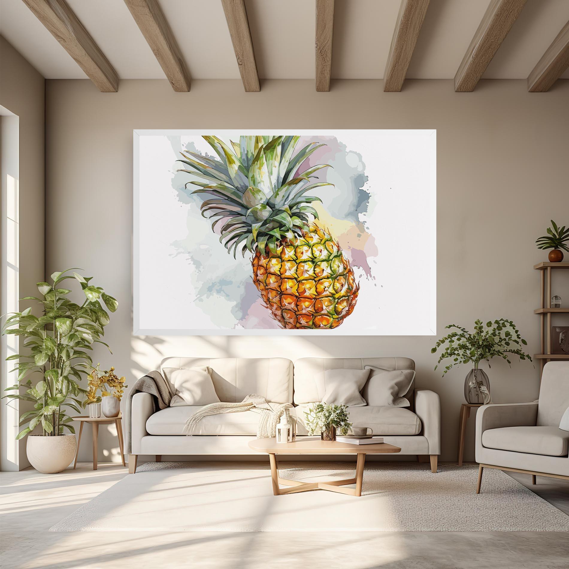 Leinwandbild Artistic Pineapple mockup 6