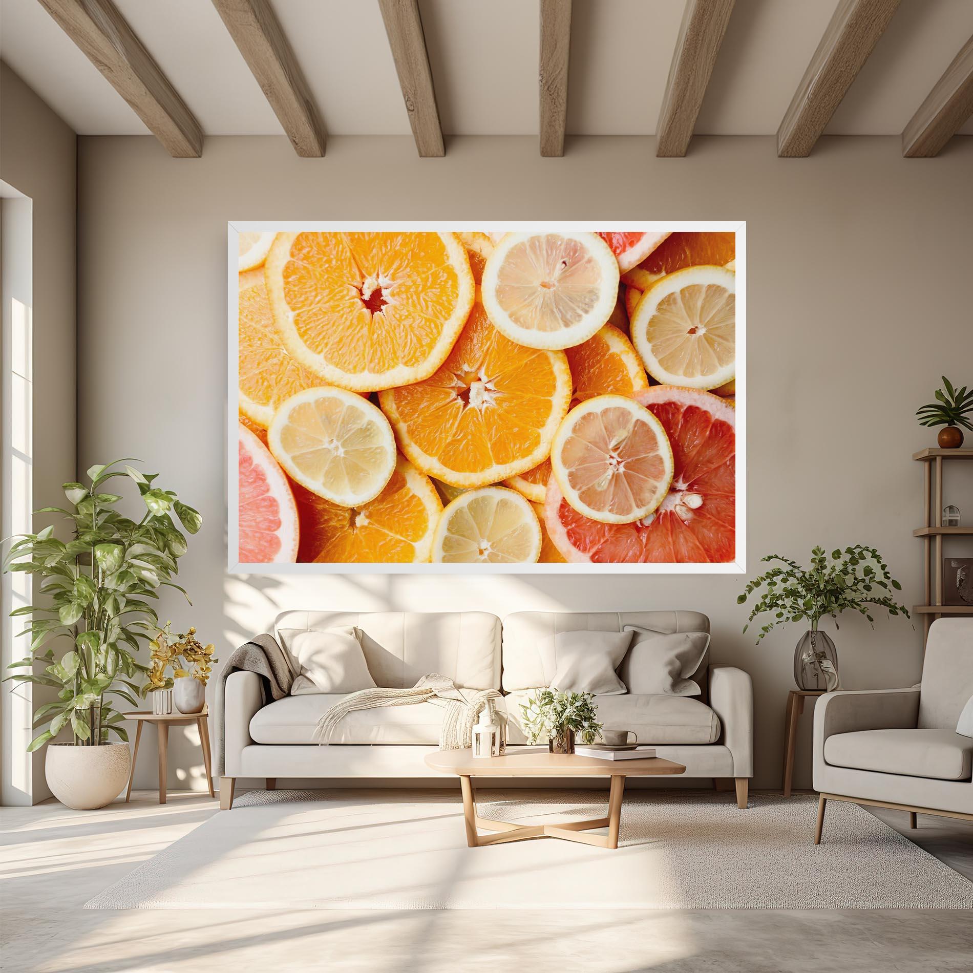 Leinwandbild Citrus Fruits mockup 6