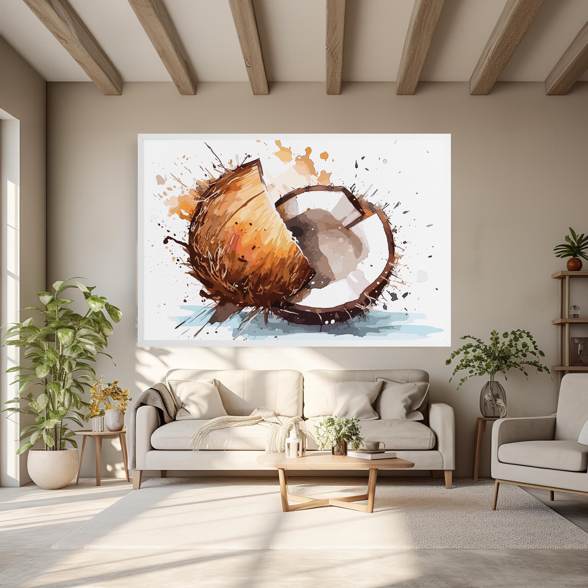 Leinwandbild Coconut Art mockup 6