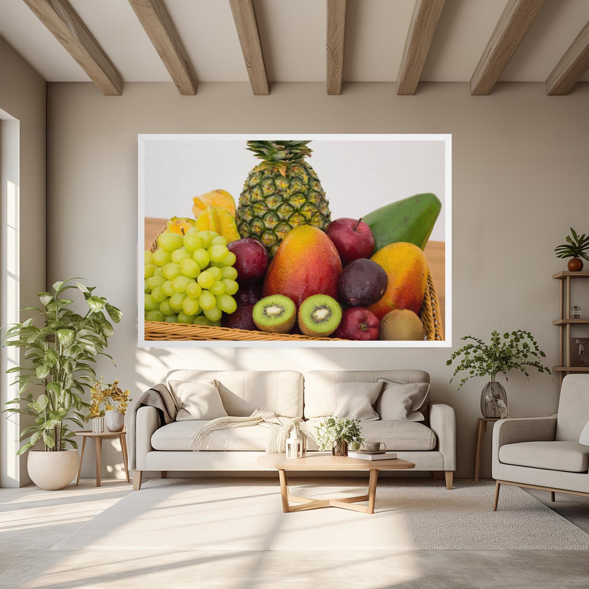 Leinwandbild Fruit Basket mockup 6