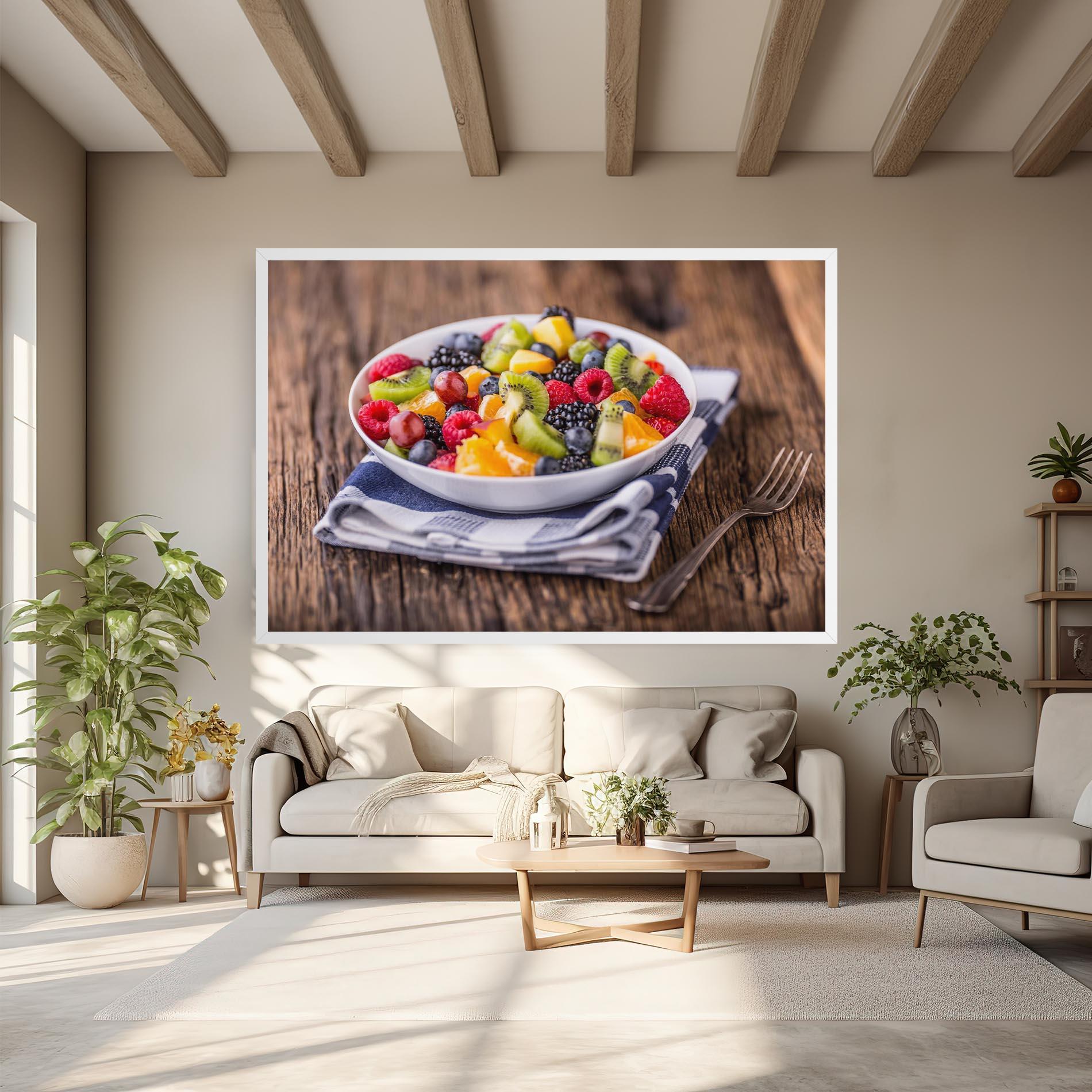 Leinwandbild Fruit Salad mockup 6
