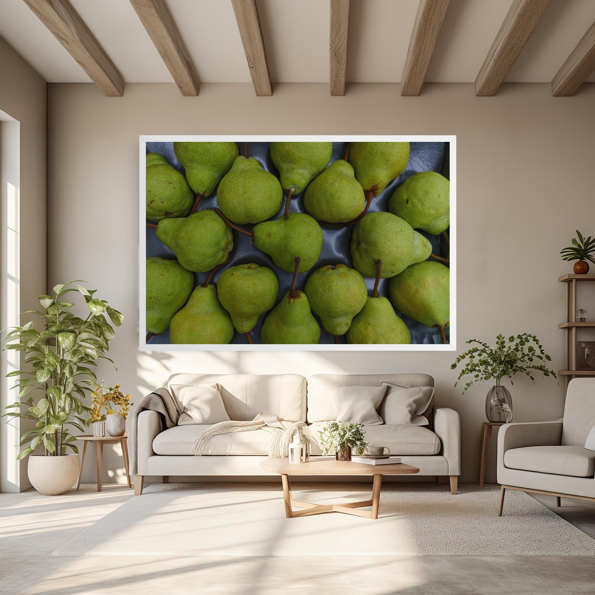 Leinwandbild Green Pear mockup 6