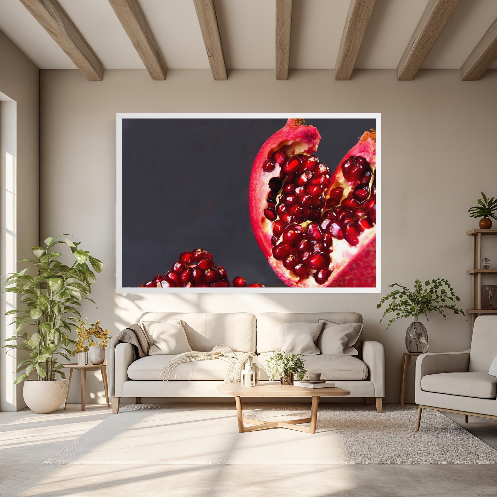 Leinwandbild Open Pomegranate mockup 6