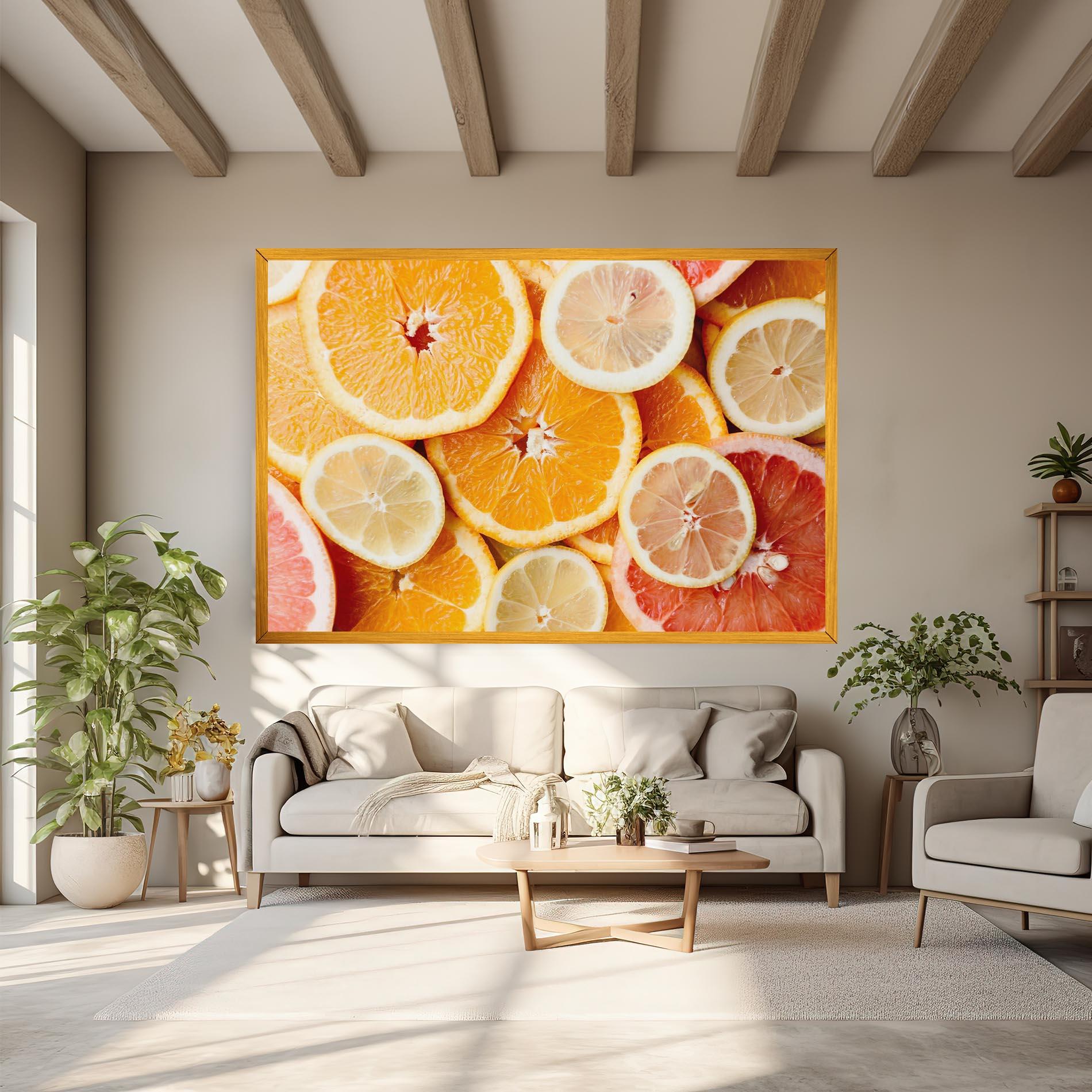 Leinwandbild Citrus Fruits mockup 6