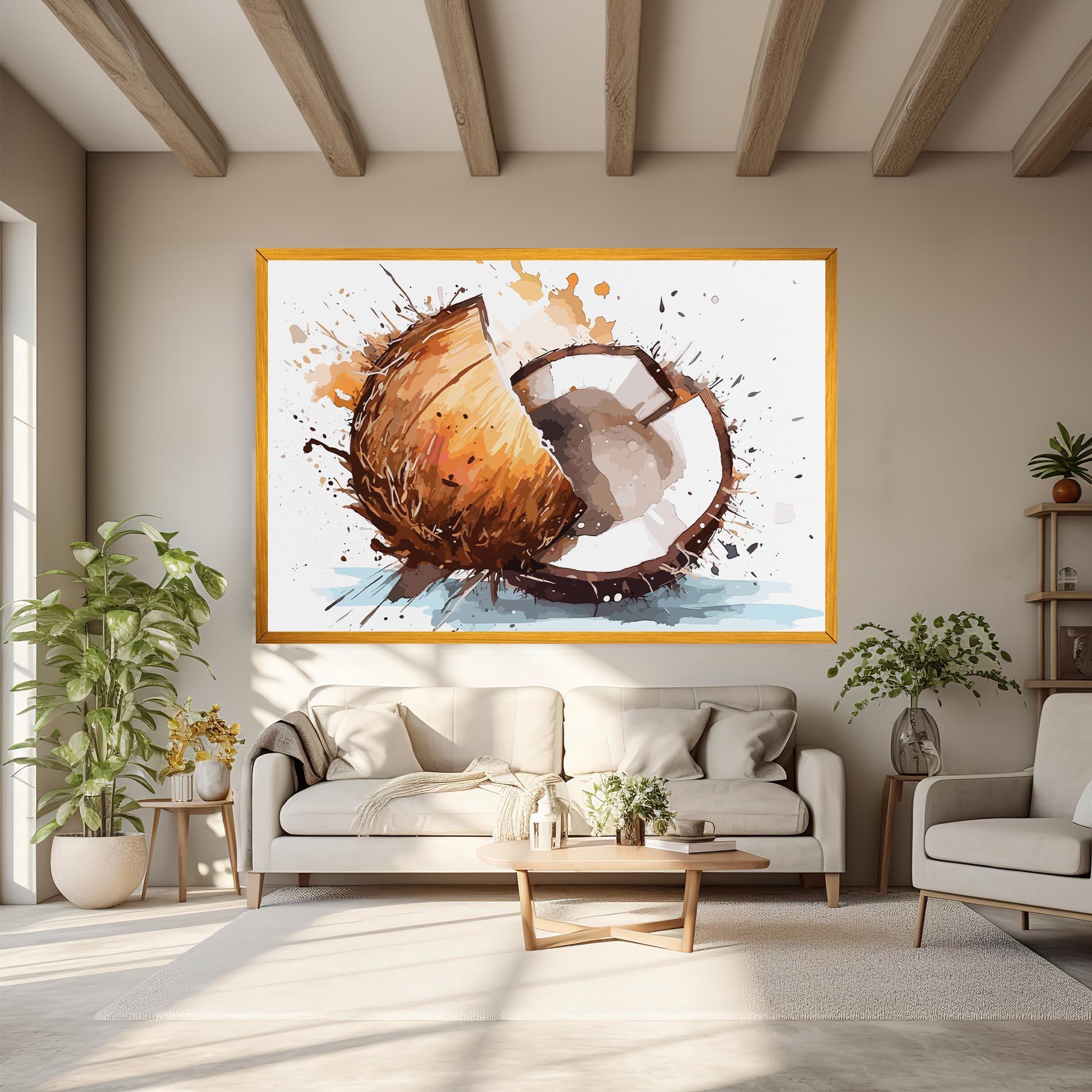 Leinwandbild Coconut Art mockup 6