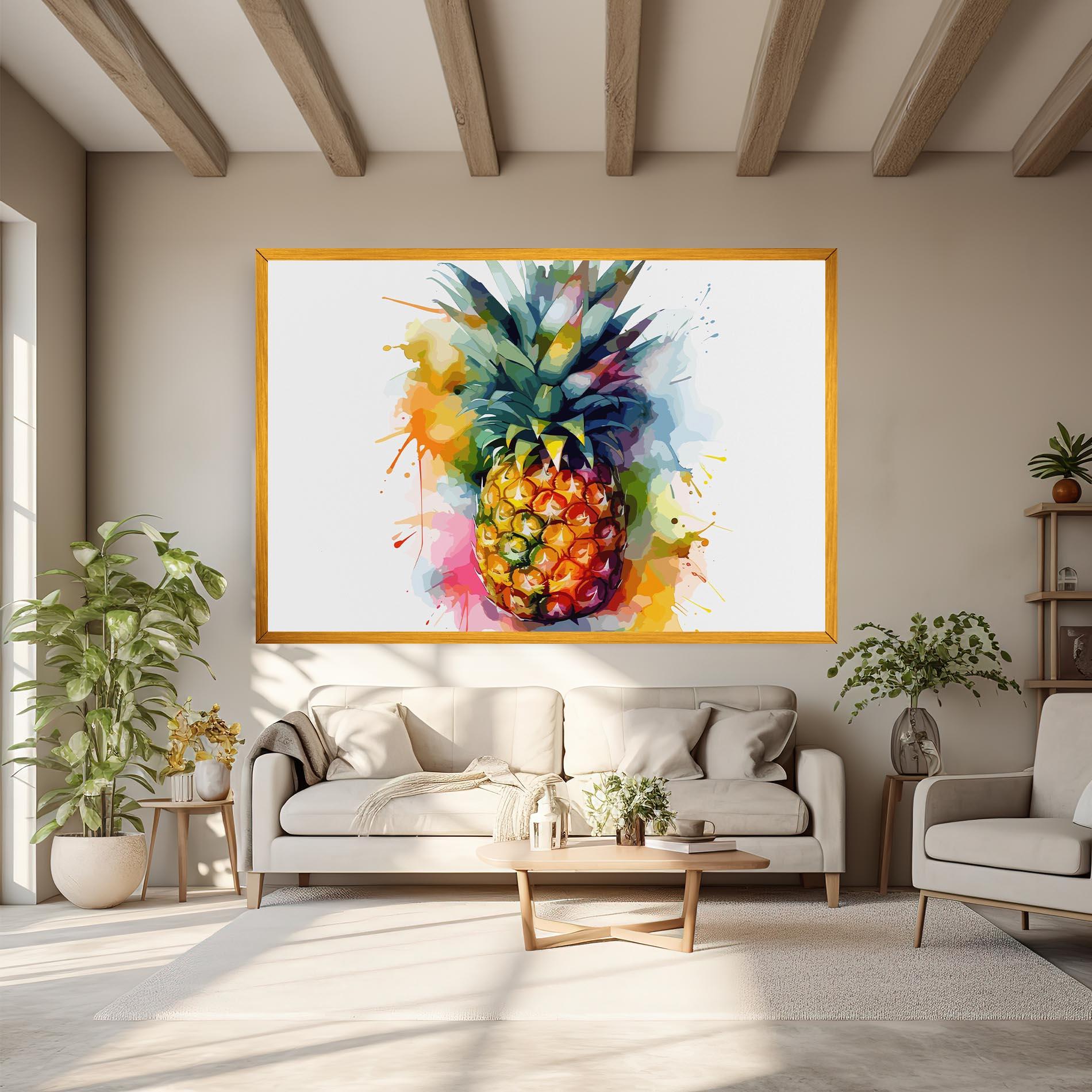 Leinwandbild Color Mix Pineapple mockup 6