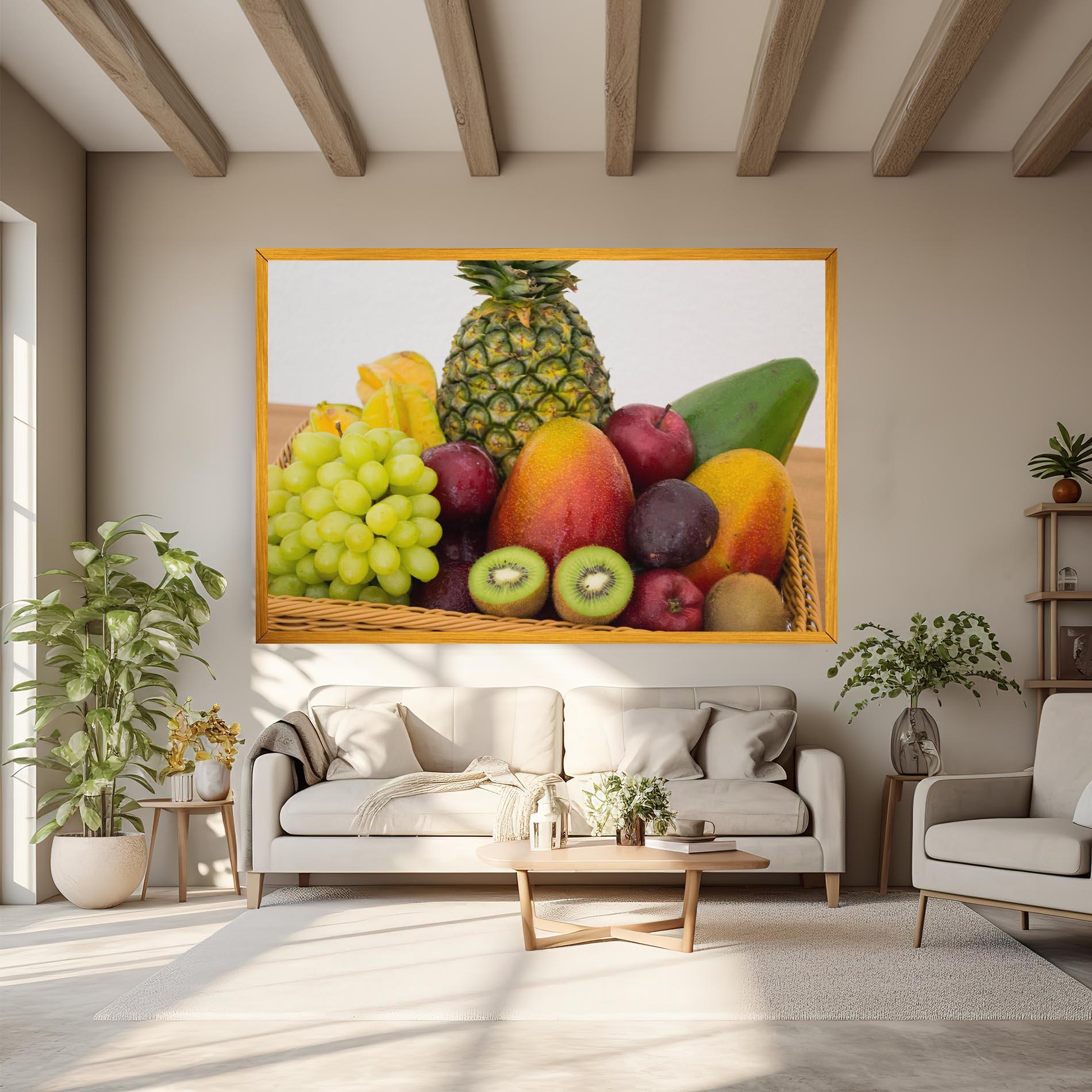 Leinwandbild Fruit Basket mockup 6