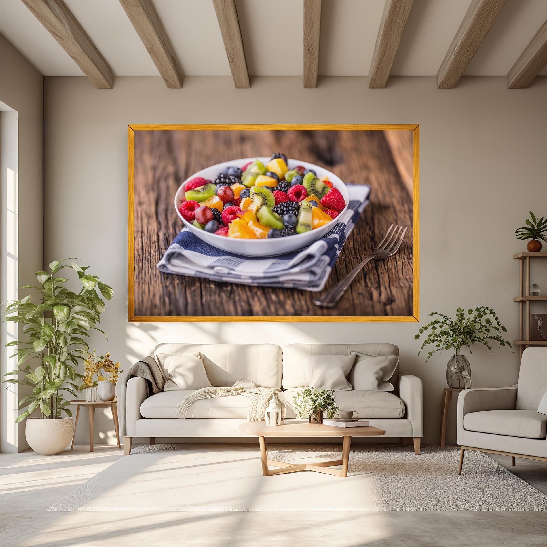 Leinwandbild Fruit Salad mockup 6